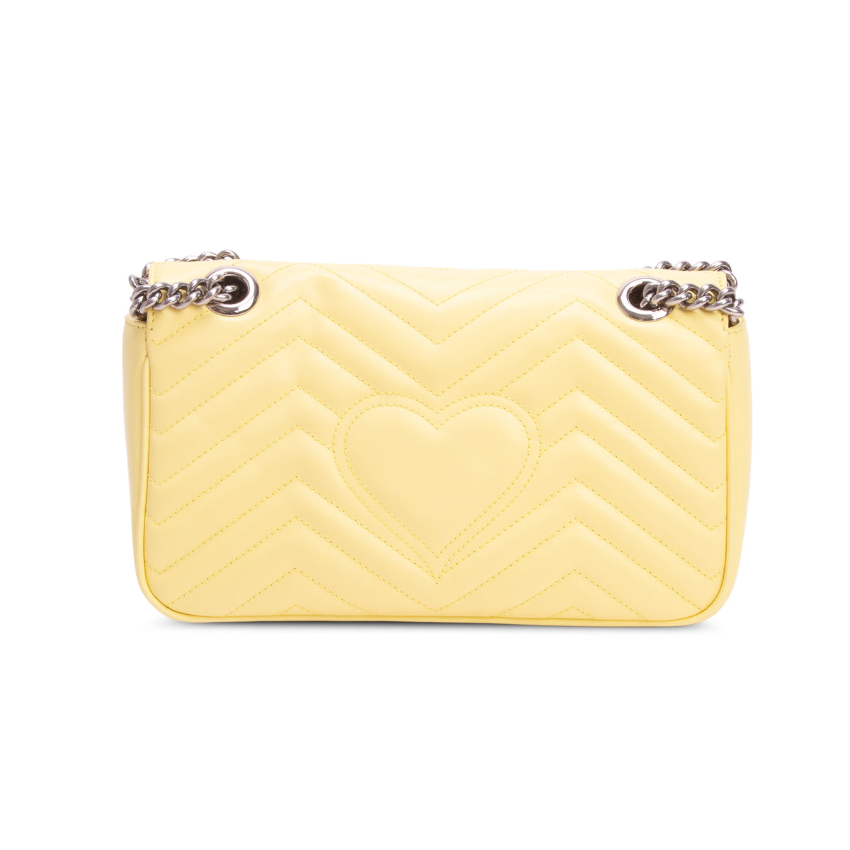 Gucci Yellow GG Marmont Matelasse Medium Shoulder Bag