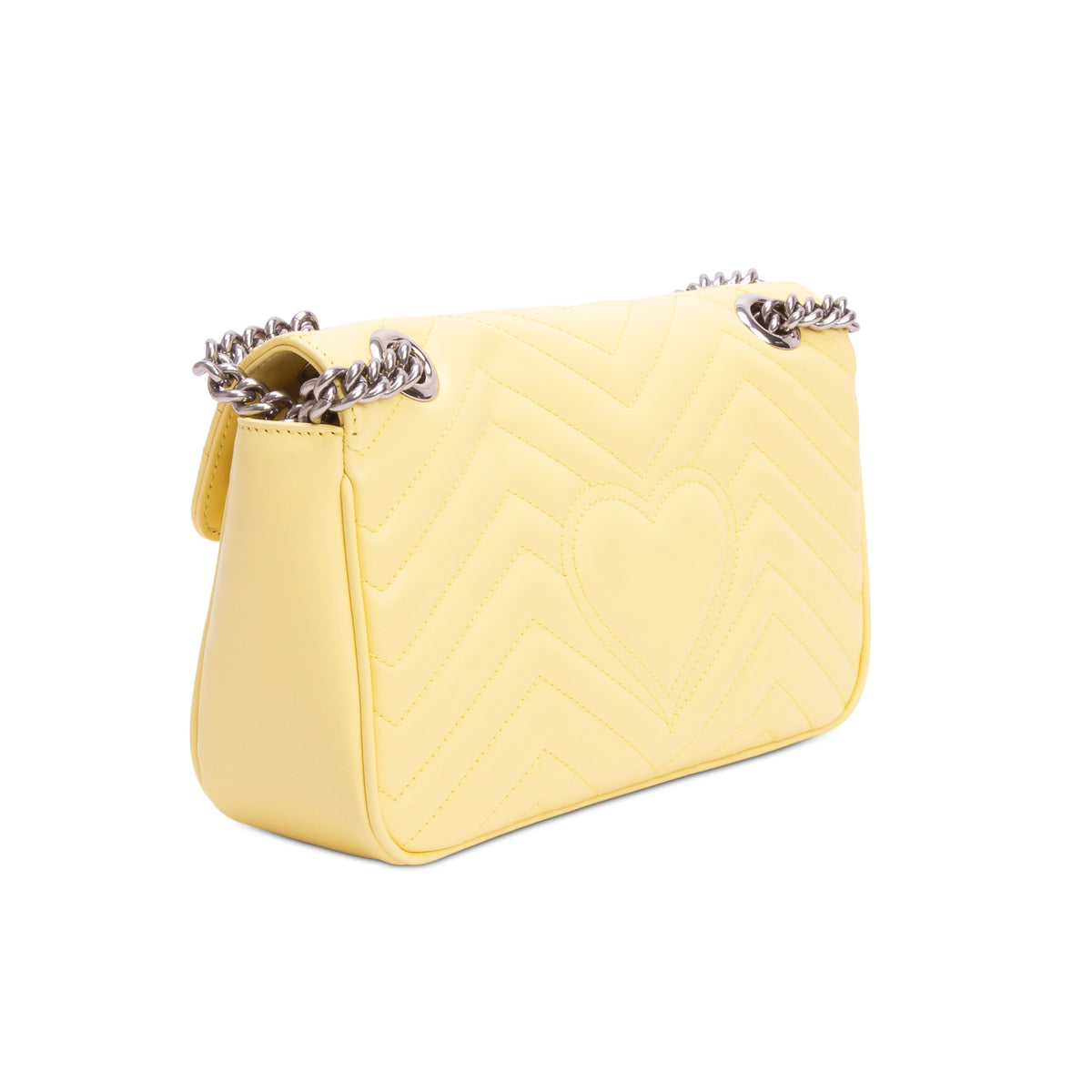 Gucci Yellow GG Marmont Matelasse Medium Shoulder Bag