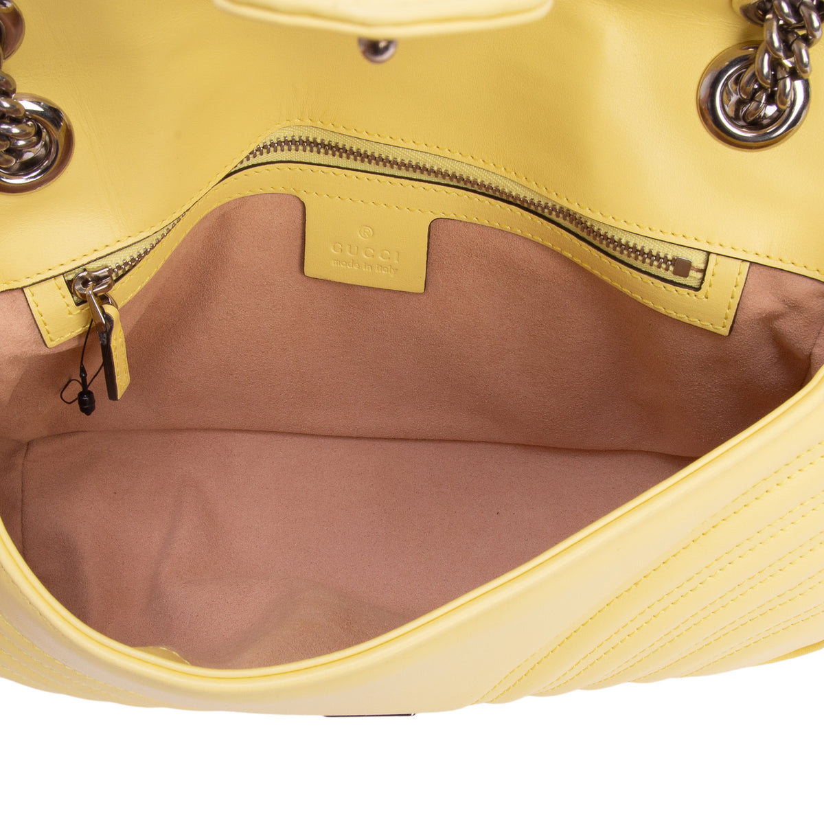 Gucci Yellow GG Marmont Matelasse Medium Shoulder Bag