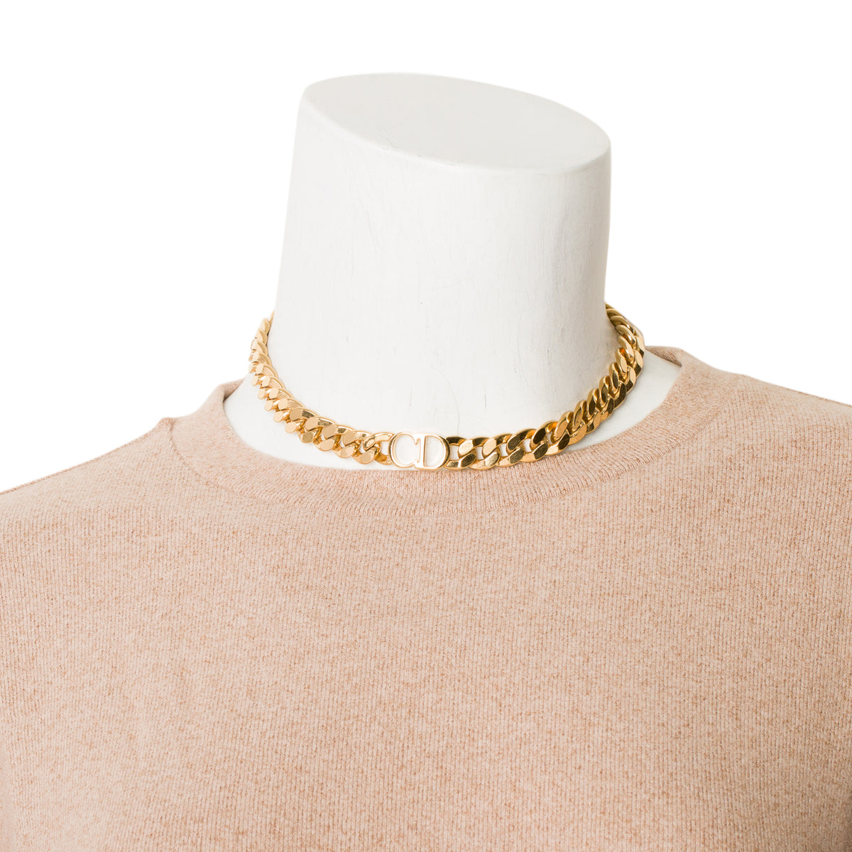 Christian Dior Gold Plated 30 Montaigne Short Necklace