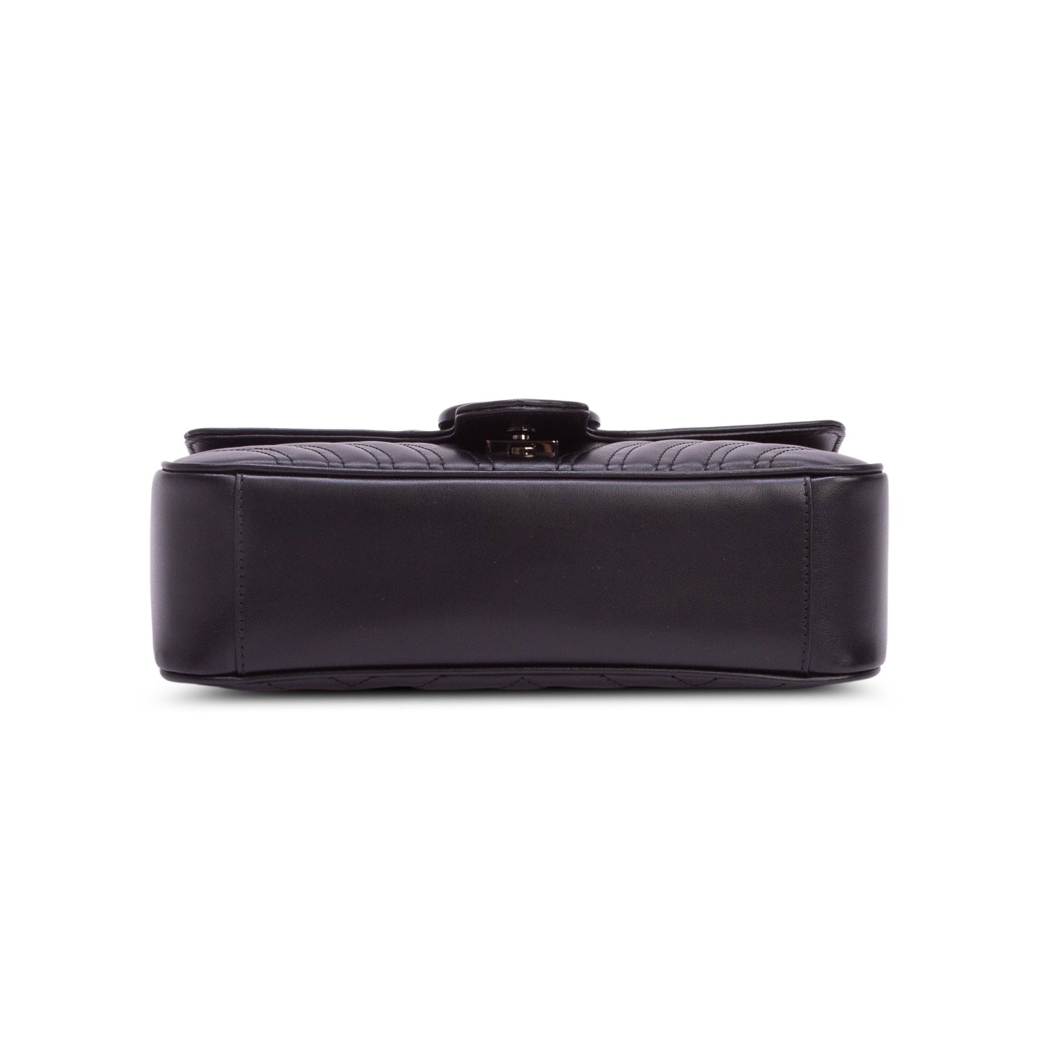 Gucci Black GG Marmont Matelasse Monochrome Medium Shoulder Bag