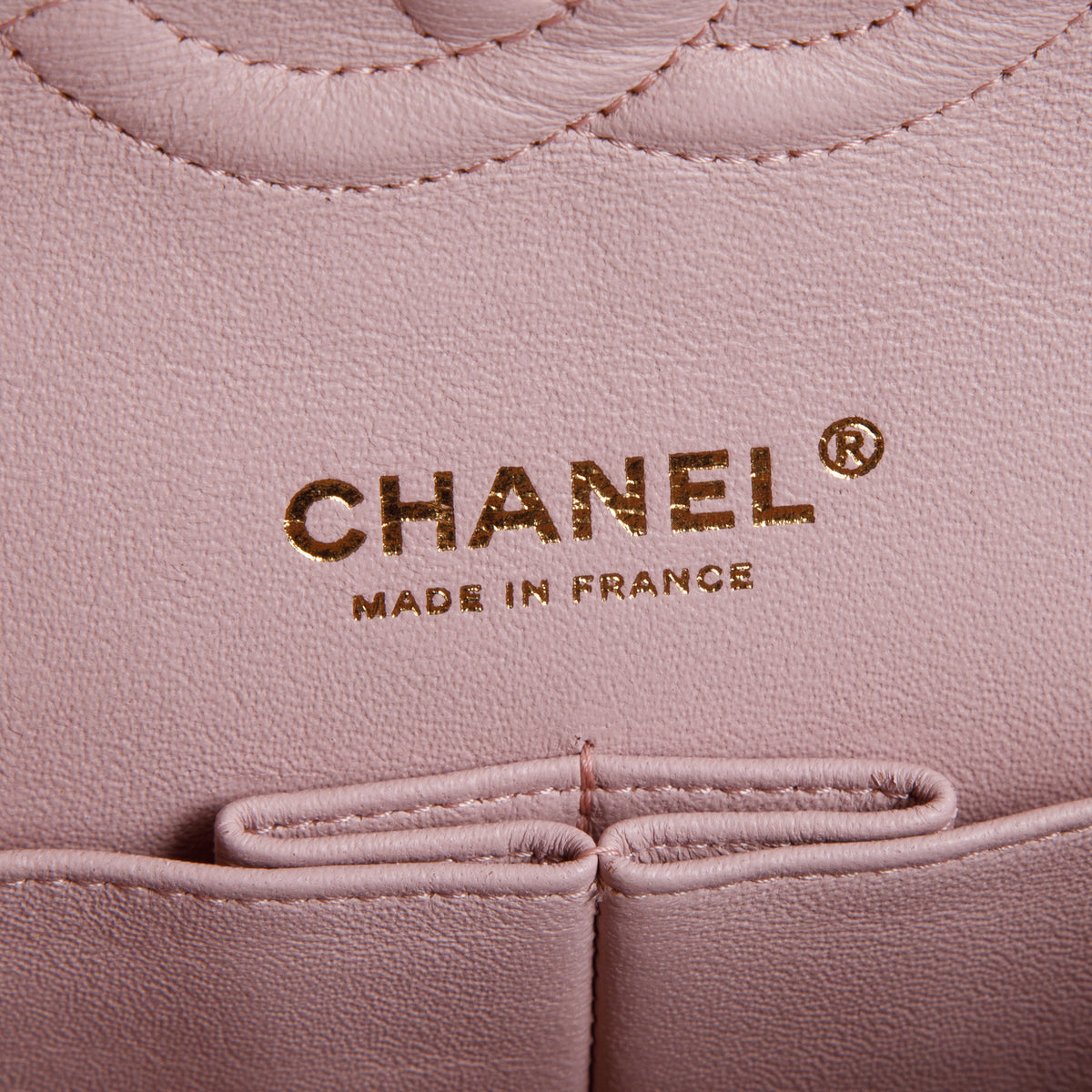 Chanel Pink Quilted Lambskin Leather Classic Medium Double Flap Bag