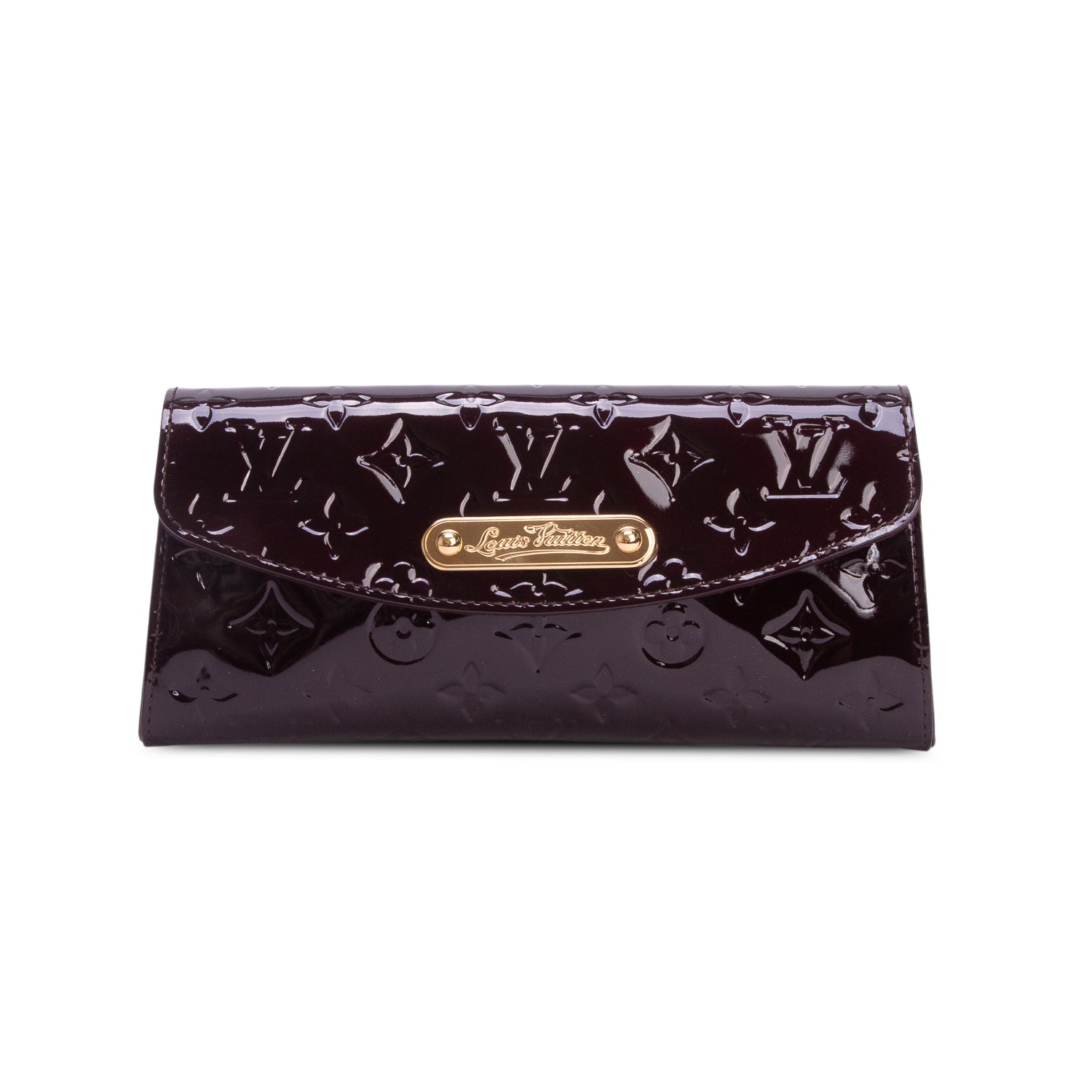 Louis Vuitton Amarante Vernis Sunset Boulevard Clutch w/ Box