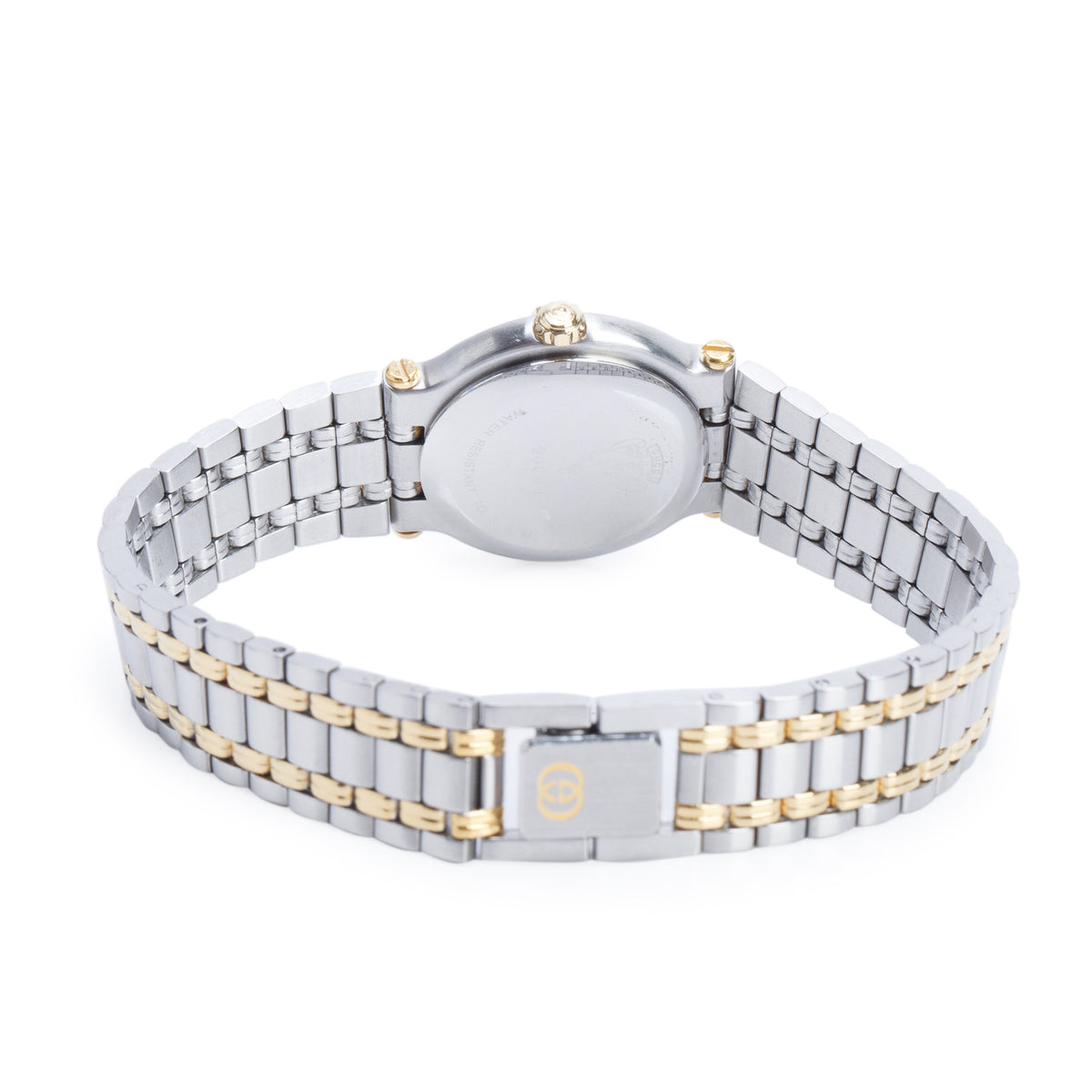Gucci Vintage Two-Tone Stainless Steel 9000L Series 25 MM Quartz Watch Grey Dial w/ Box