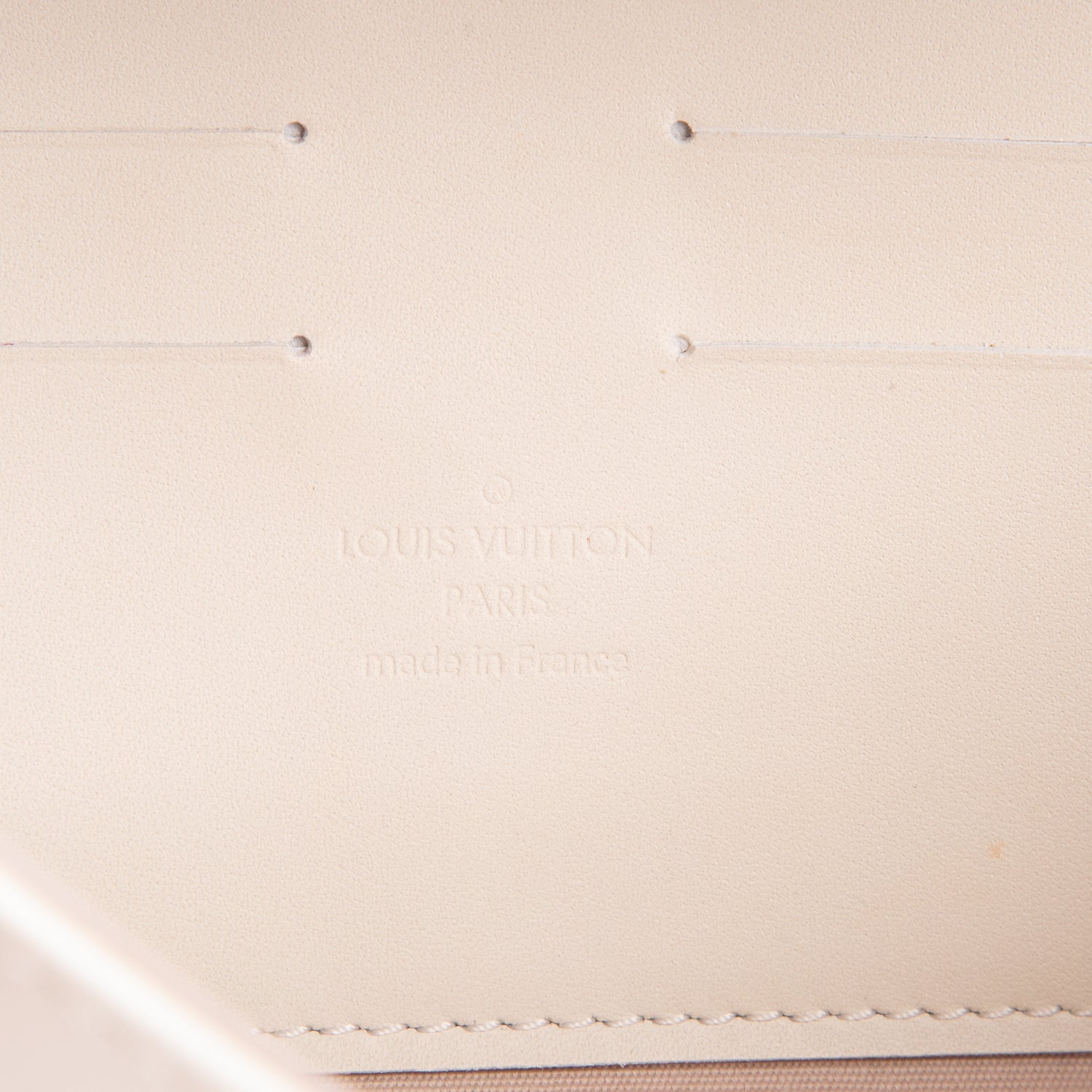 Louis Vuitton Cream Vernis Sunset Boulevard Clutch w/ Box