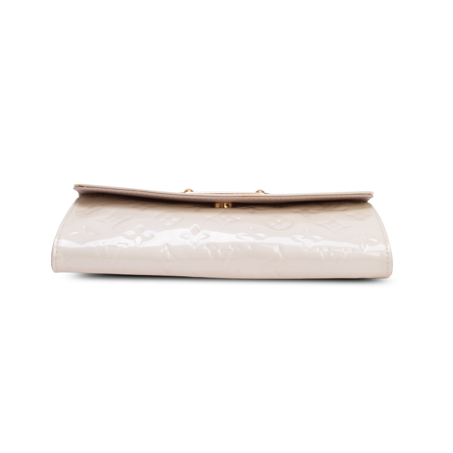 Louis Vuitton Cream Vernis Sunset Boulevard Clutch w/ Box