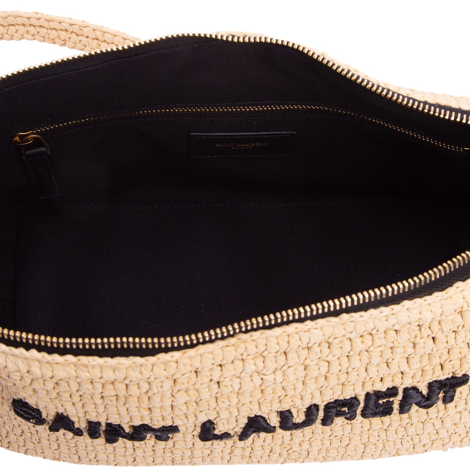 Saint Laurent 2022 Raffia Crossbody Shoulder Bag w/ Box