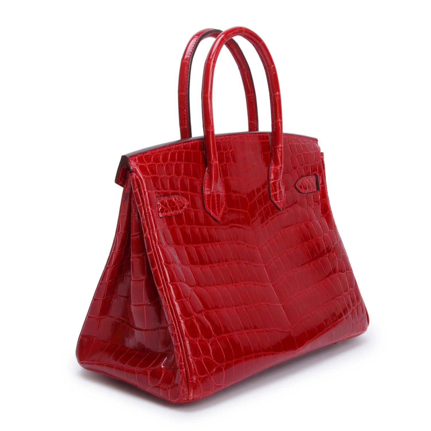 Hermes Braise Shiny Niloticus Crocodile Birkin 30