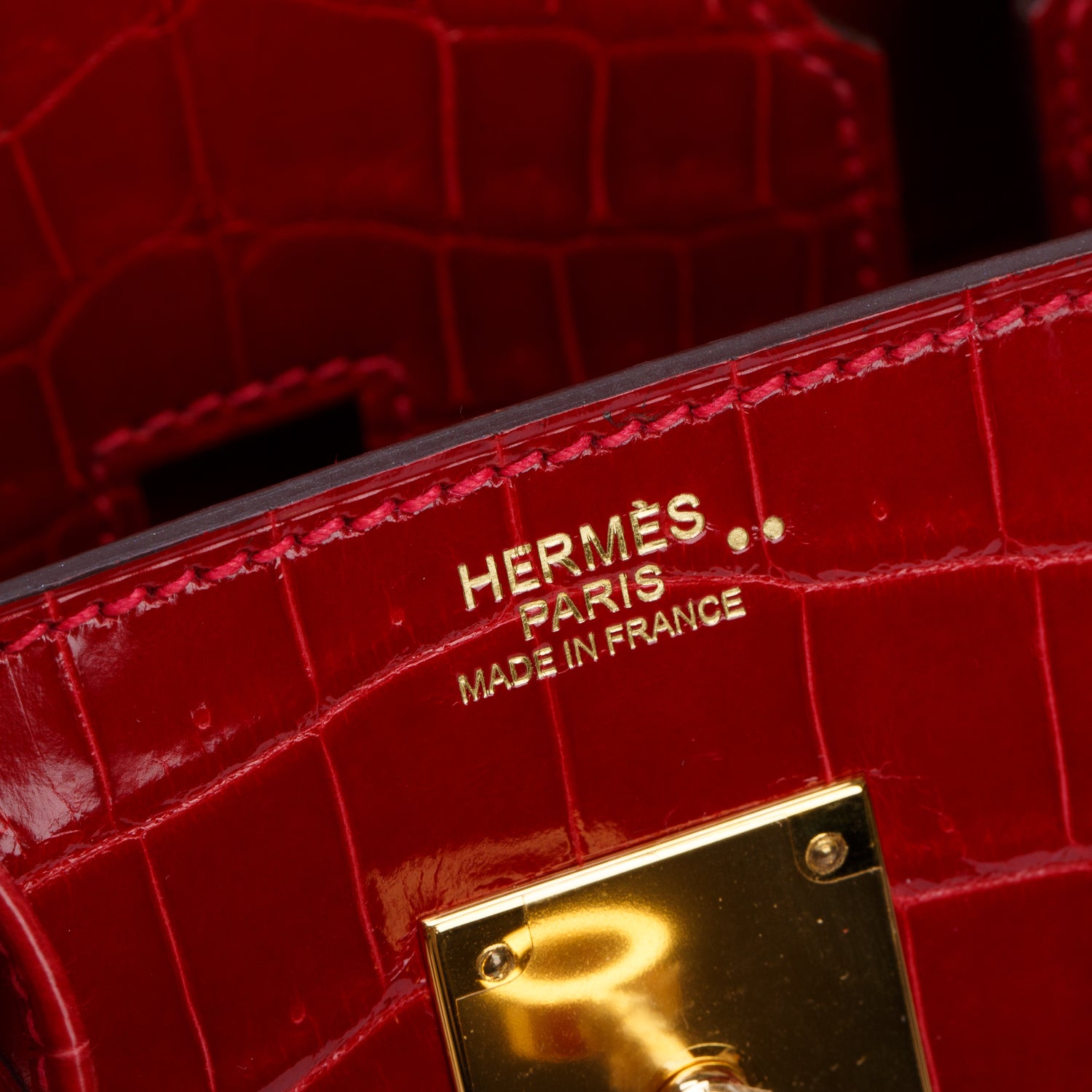 Hermes Braise Shiny Niloticus Crocodile Birkin 30