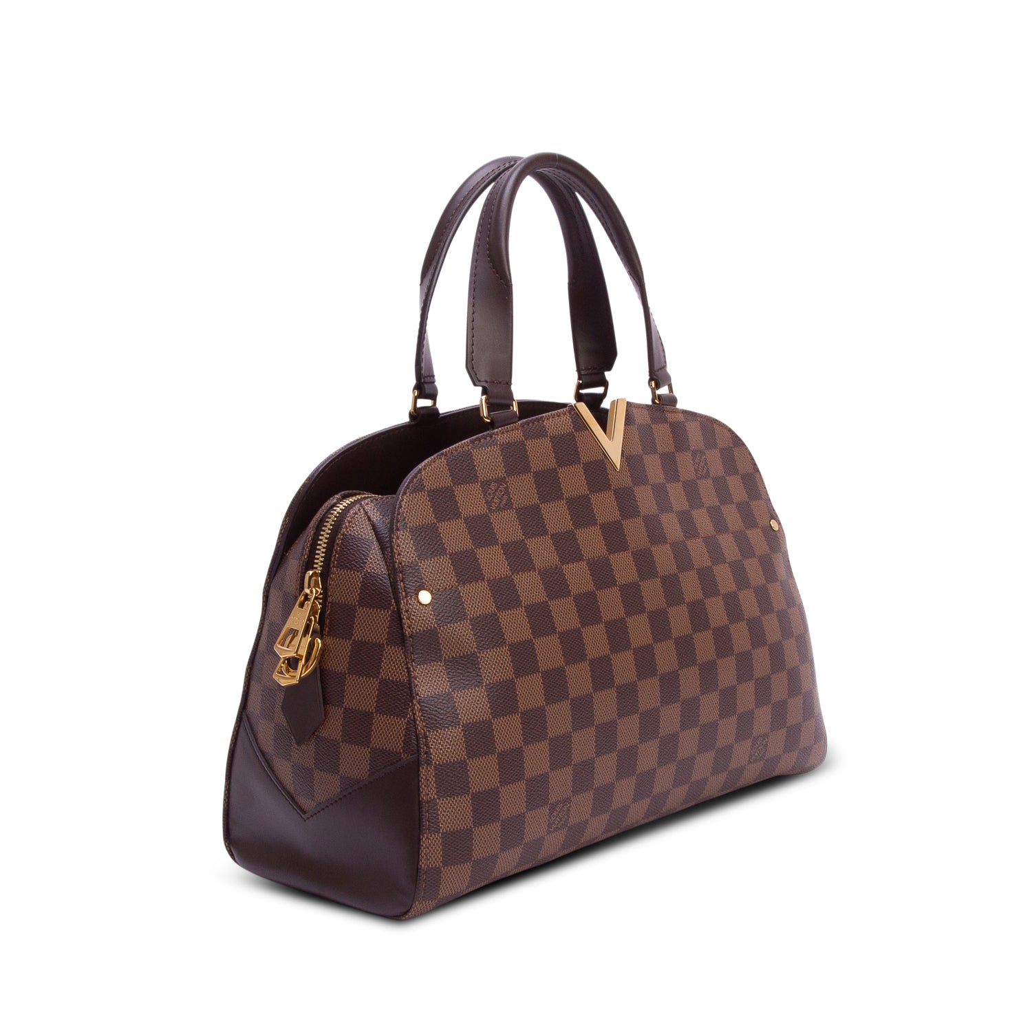 Louis Vuitton Damier Ebene Kensington Bowling Bag w/ Strap