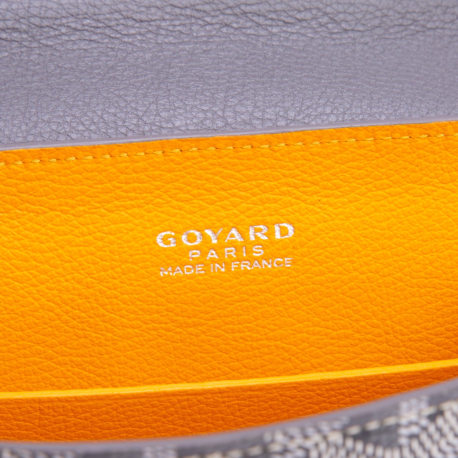 Goyard Grey Leather & Goyardine Canvas Saigon Souple Mini Bag