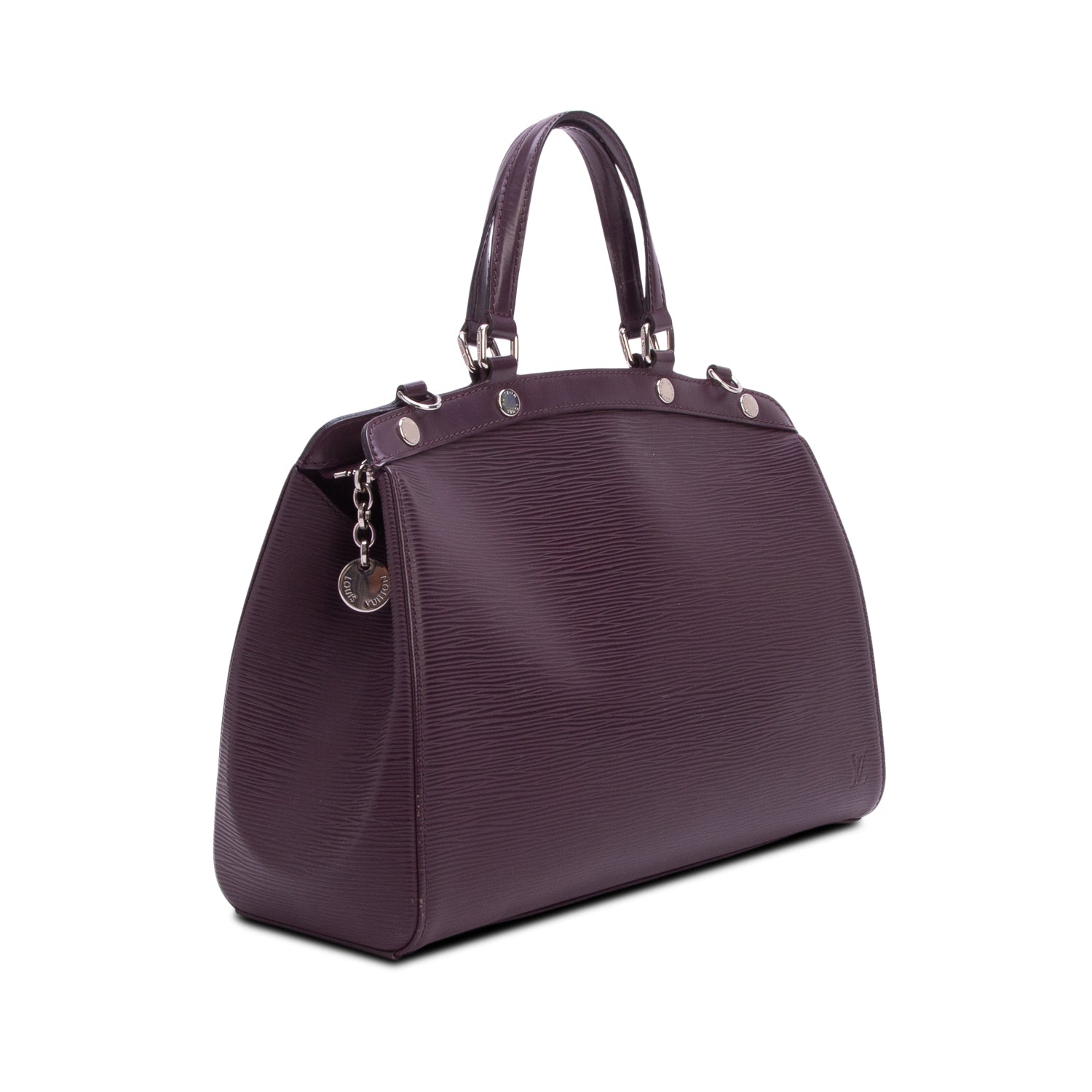 Louis Vuitton Purple Epi Leather Brea MM w/ Strap & Receipt