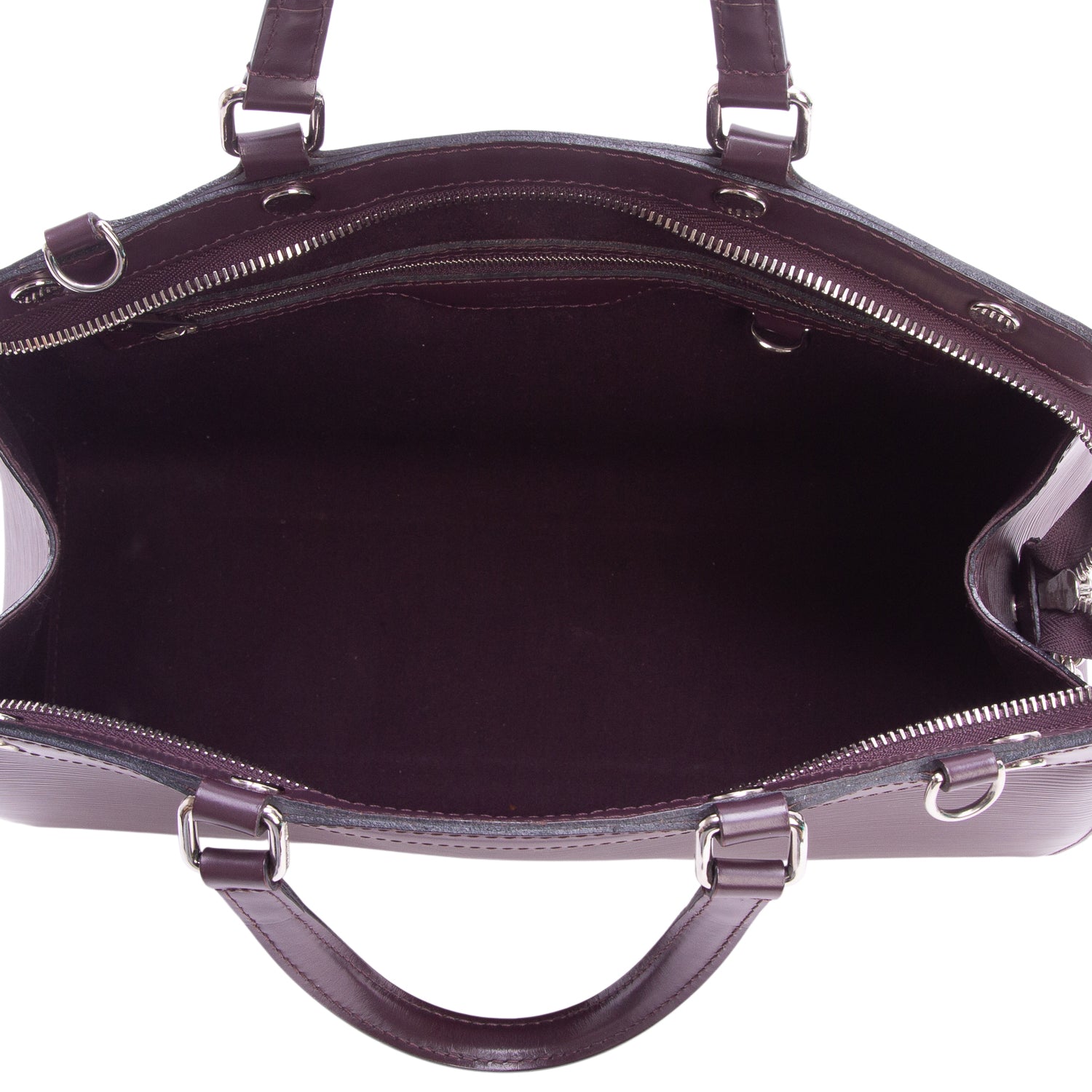 Louis Vuitton Purple Epi Leather Brea MM w/ Strap & Receipt