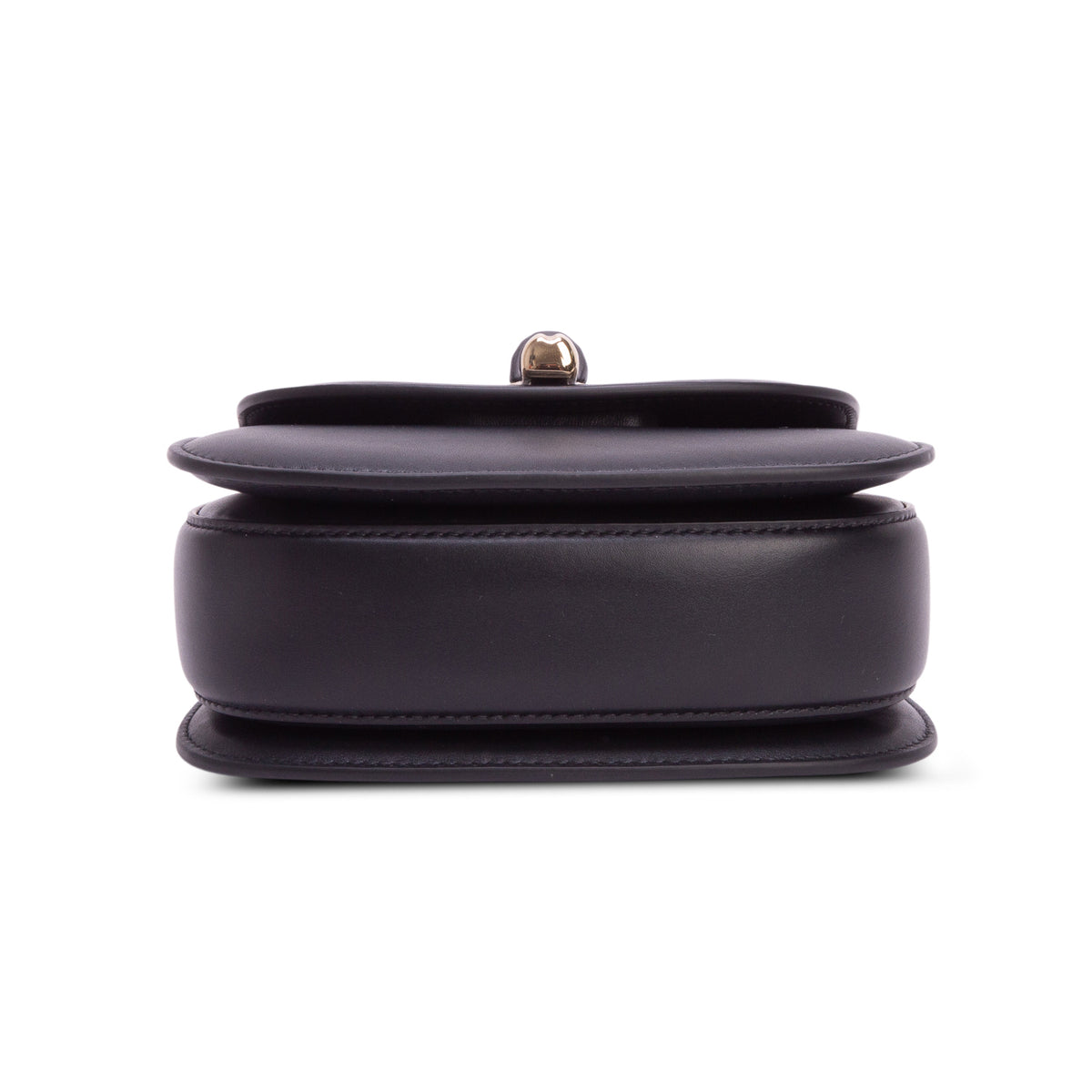 Gucci Black Boarded Dyana Lux Calfskin Web Monochrome Mini Bamboo 1947 Top Handle Bag w/ Strap
