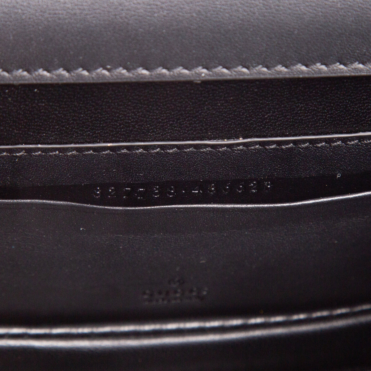 Gucci Black Boarded Dyana Lux Calfskin Web Monochrome Mini Bamboo 1947 Top Handle Bag w/ Strap