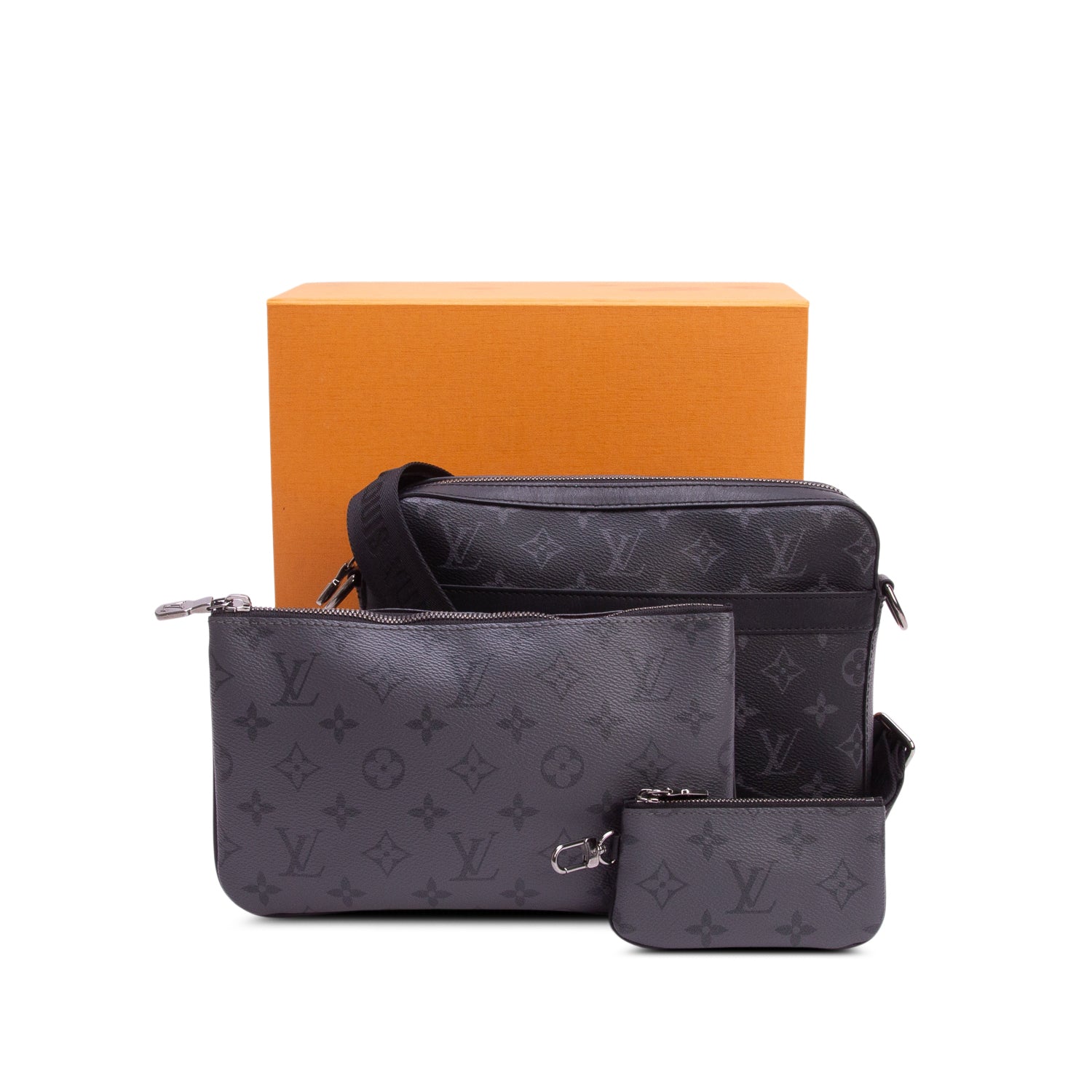 Louis Vuitton 2025 Reverse Monogram Eclipse Trio Messenger Bag w/ Box & Receipt