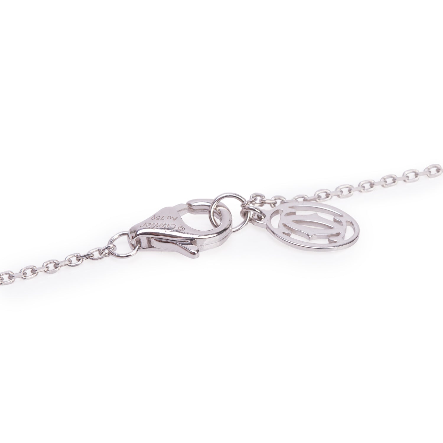 Cartier 2023 18k White Gold Diamond D'Amour Pendant Necklace, Mini Model w/ Box & Certificate