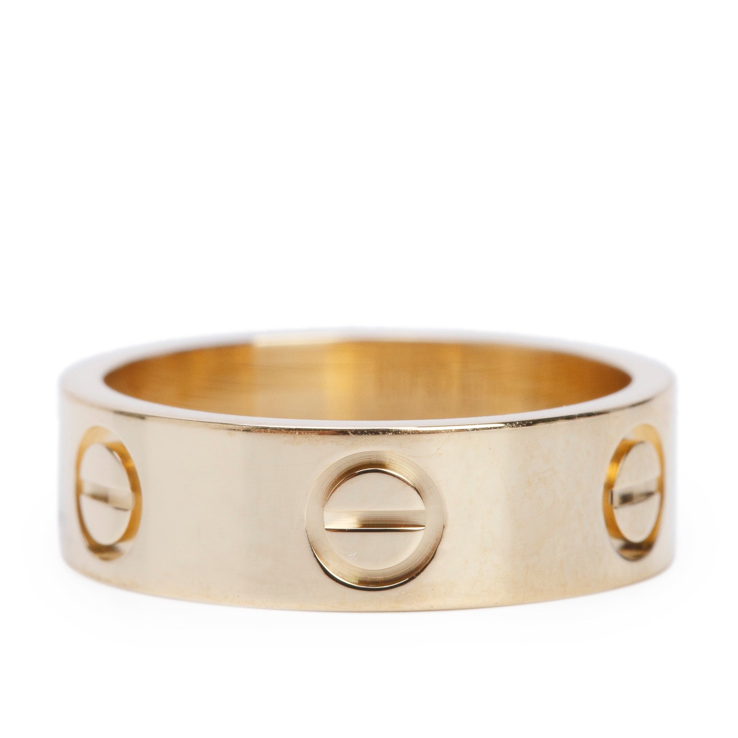 Cartier 2026 18k Yellow Gold 5.5 MM Love Ring, Classic Model, Size 49 5 w/ Box & Certificate