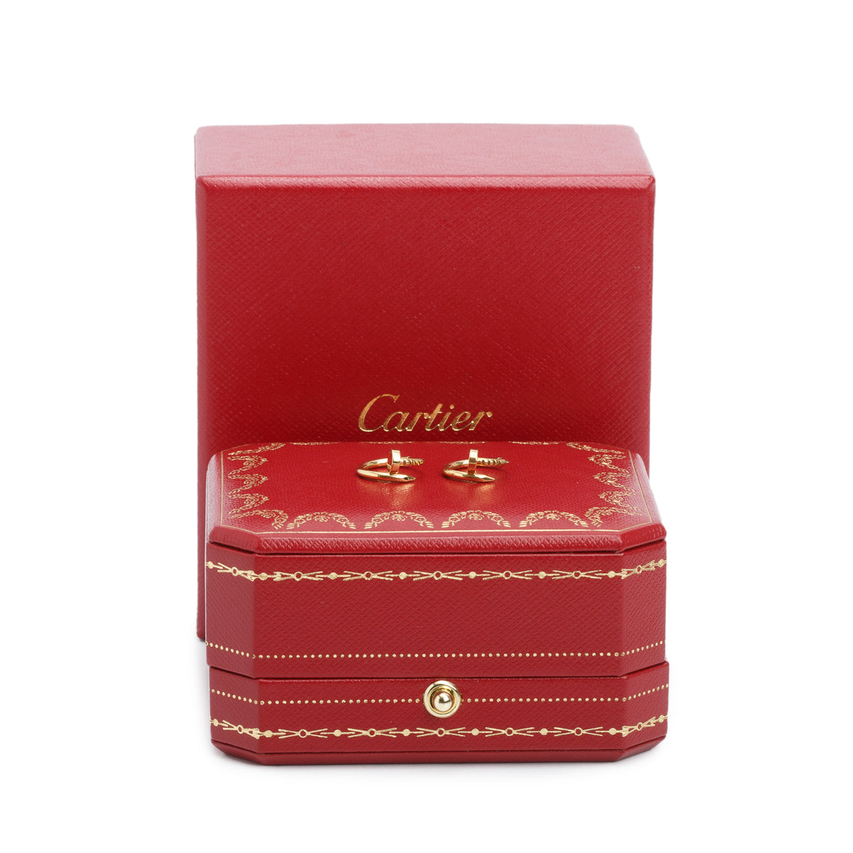 Cartier 2024 18k Yellow Gold Juste un Clou Earrings, Mini Model w/ Box & Receipt