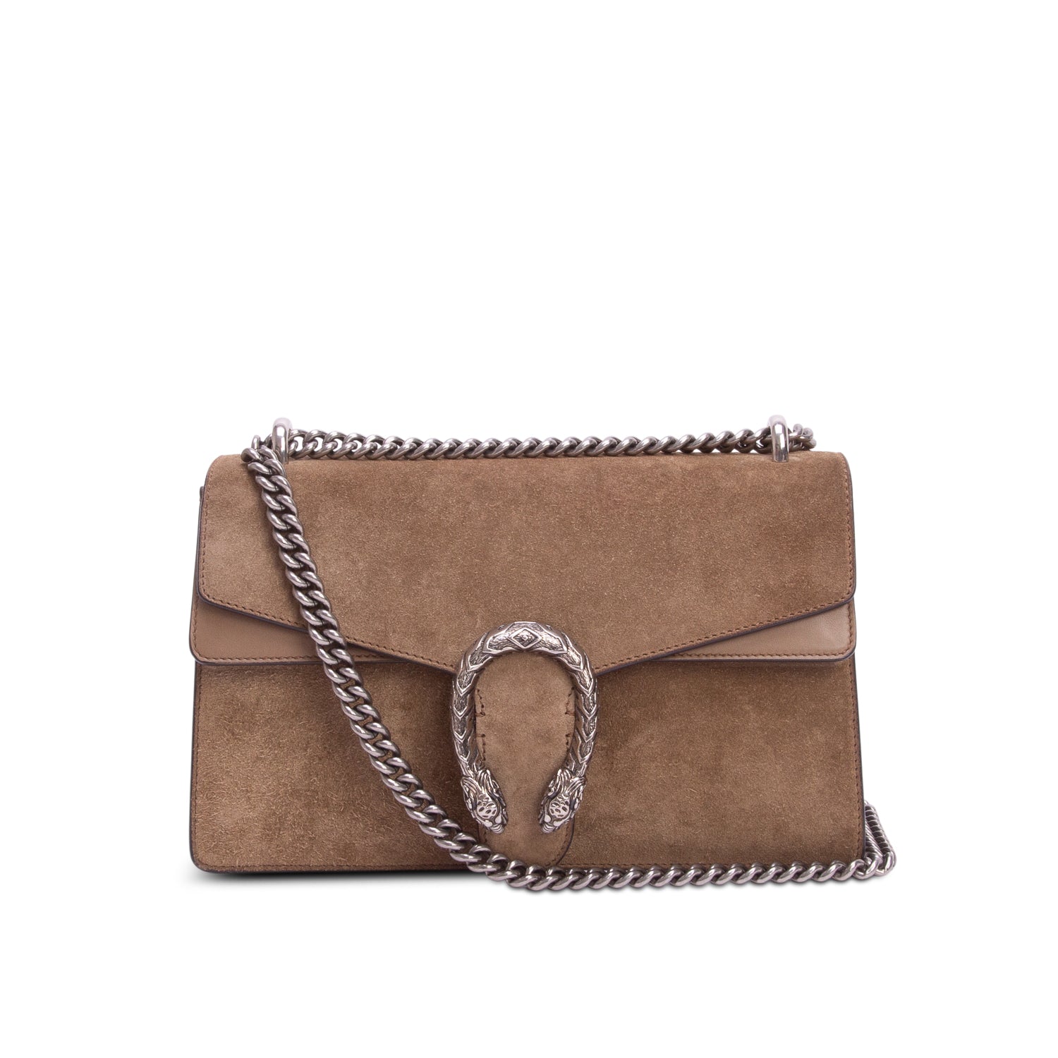 Gucci Brown Suede Small Dionysus Shoulder Bag