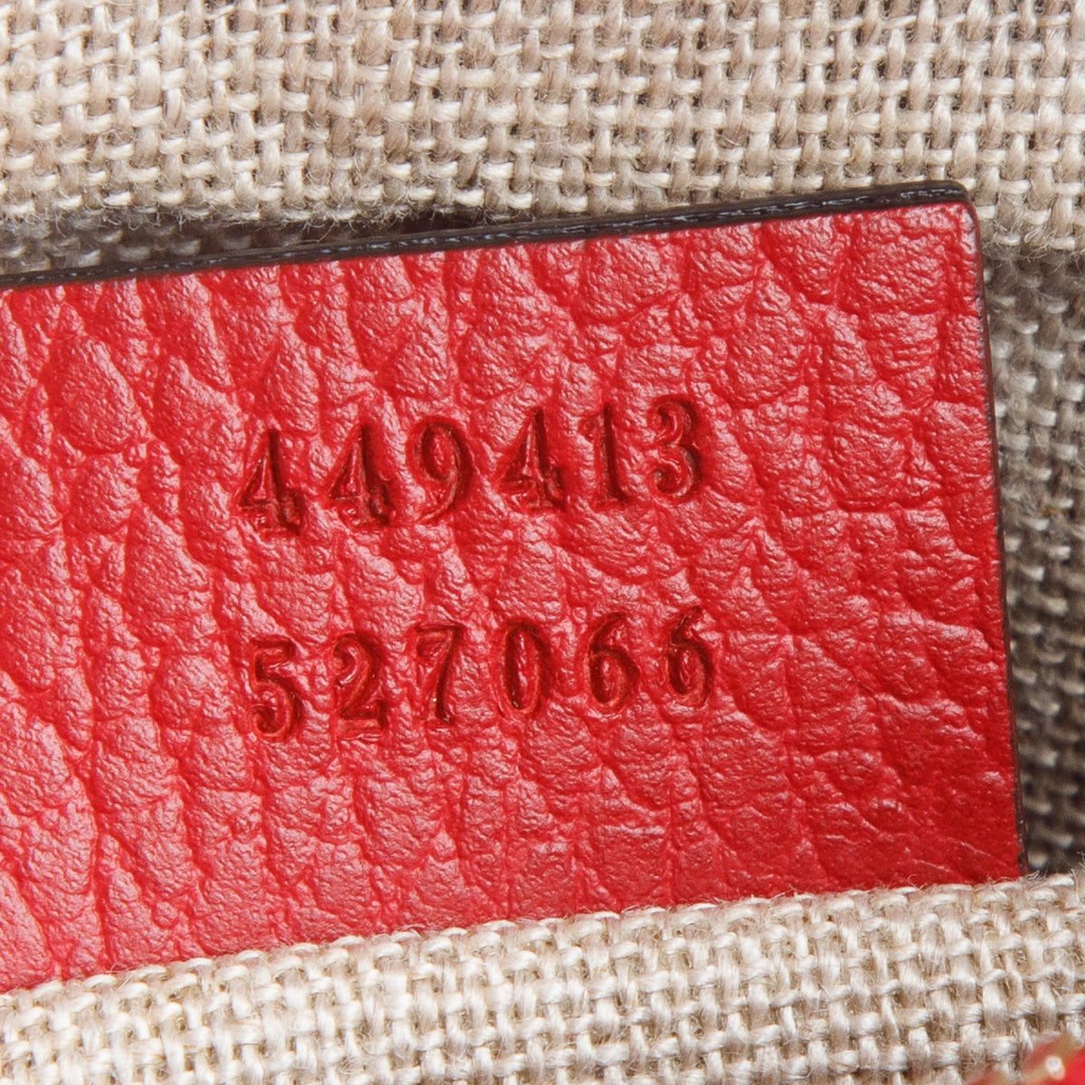 Gucci Red Monogram Mini Bree Camera Bag