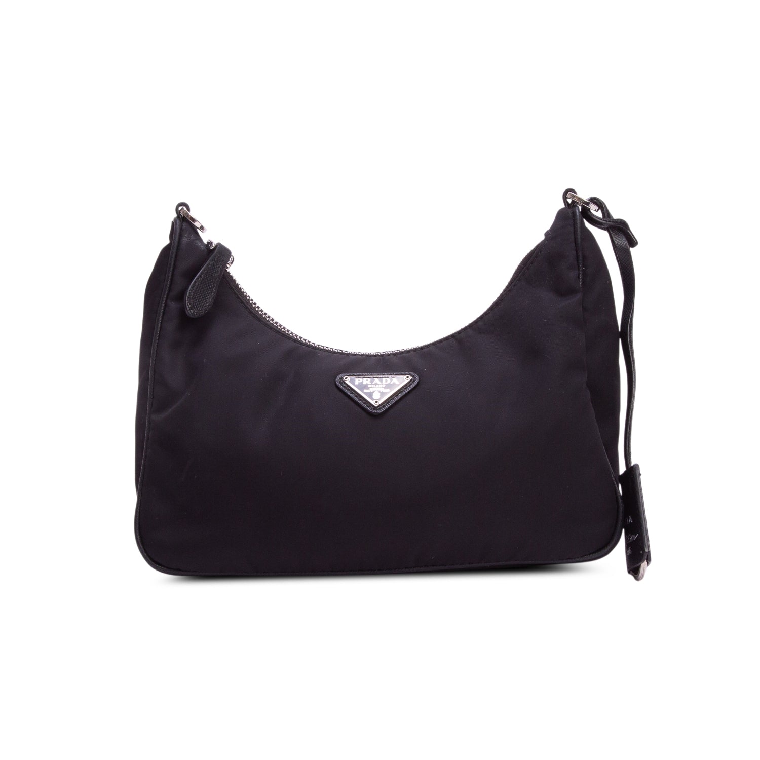 Prada Black Re-Edition 2005 Re-Nylon Bag w/ Straps