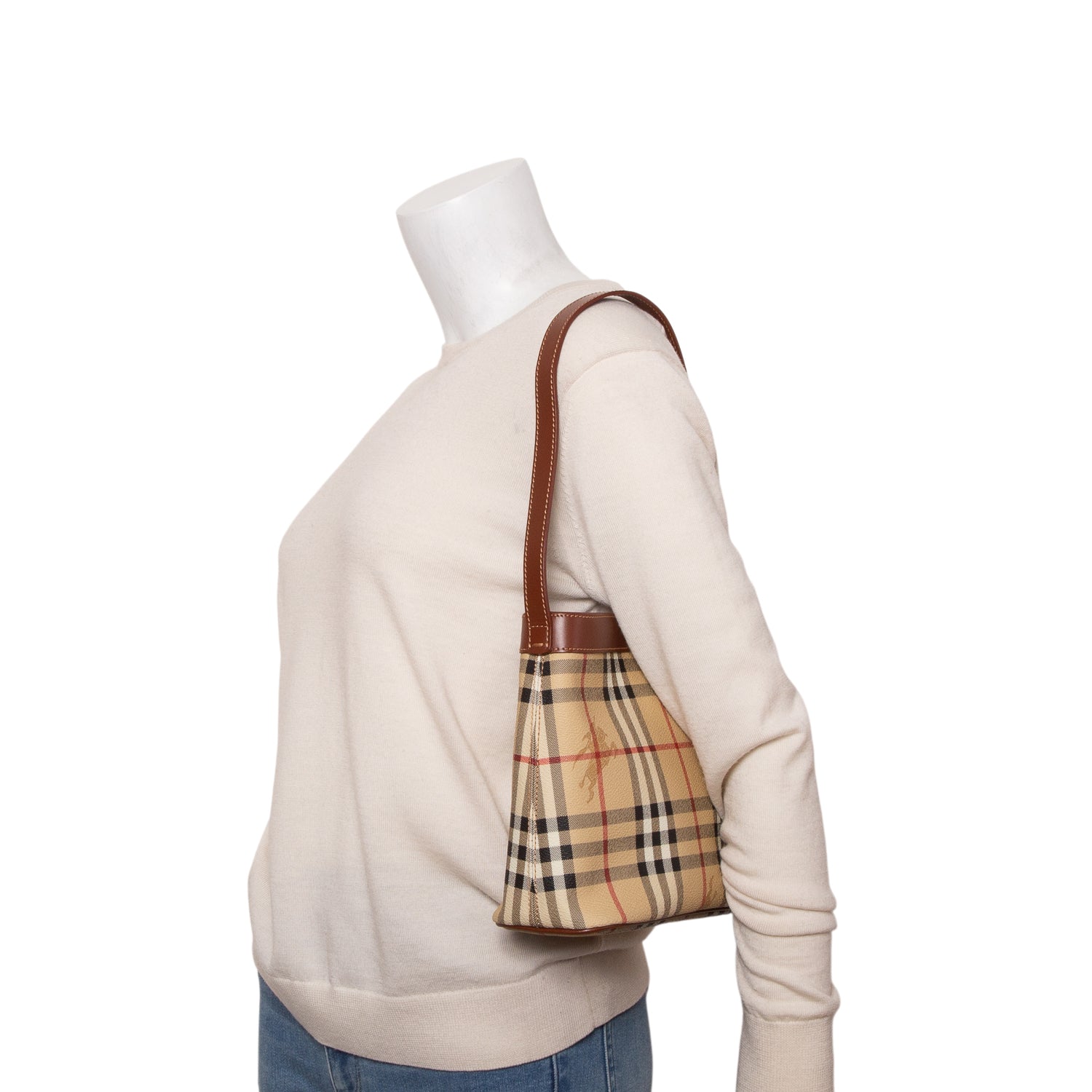 Burberry Haymarket Check Shoulder Bag