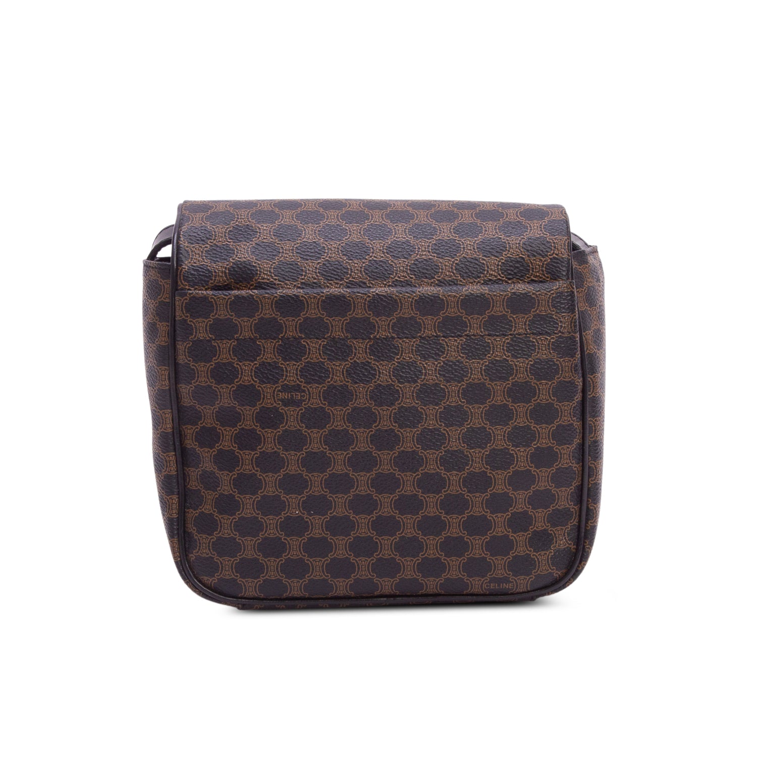Celine Vintage Black Macadam Shoulder Bag