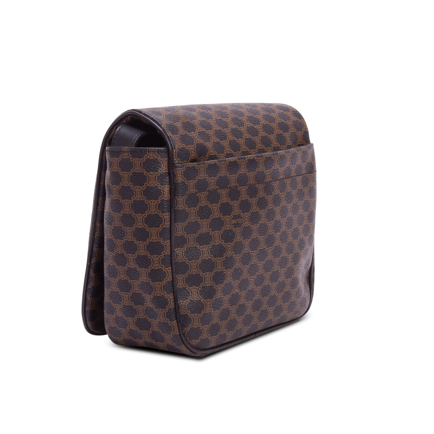 Celine Vintage Black Macadam Shoulder Bag