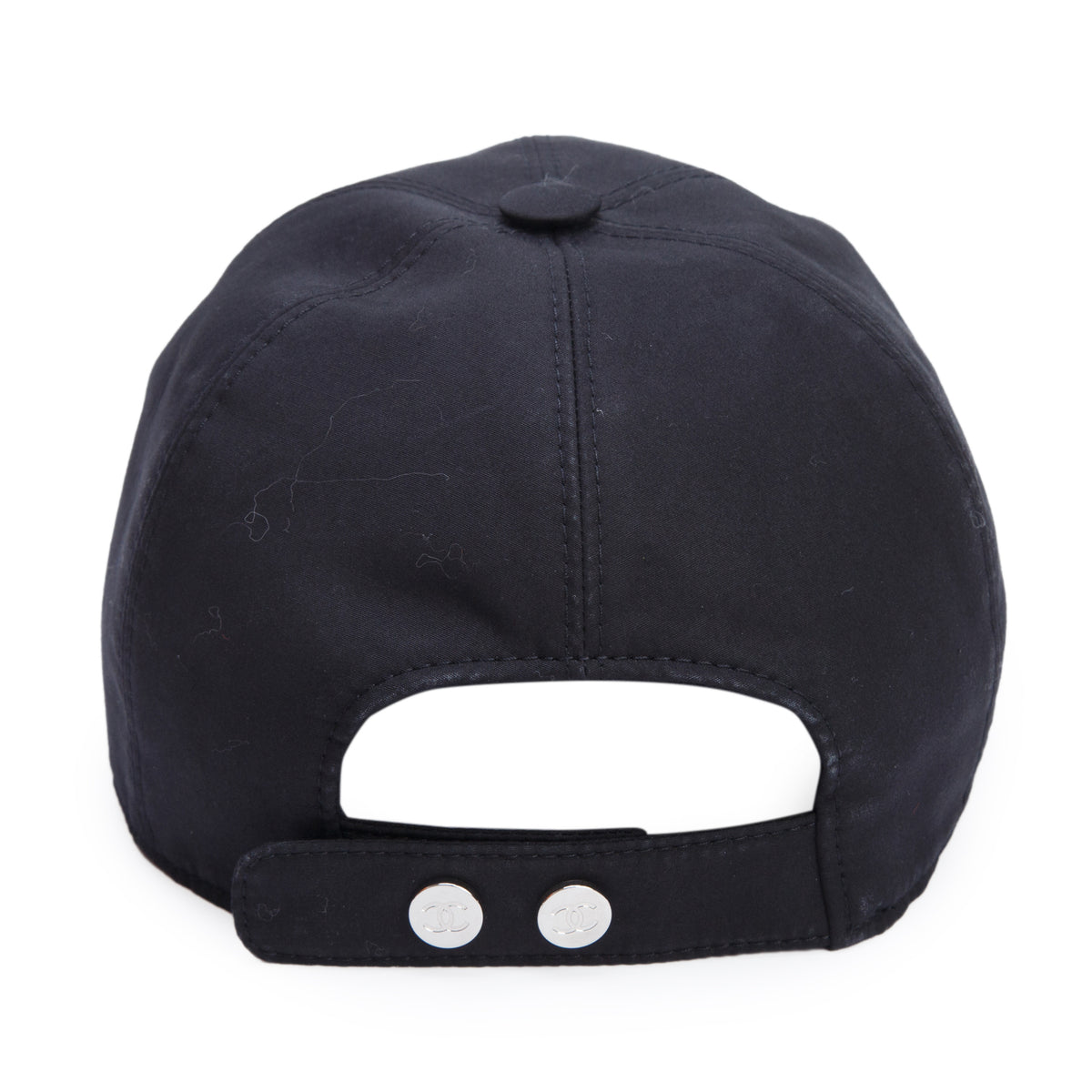 Chanel Black Canvas CC Baseball Cap
