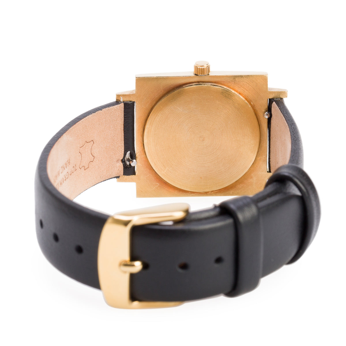 Girard Perregaux Vintage 18k Yellow Gold 28 MM Square Manual Watch Gold Dial