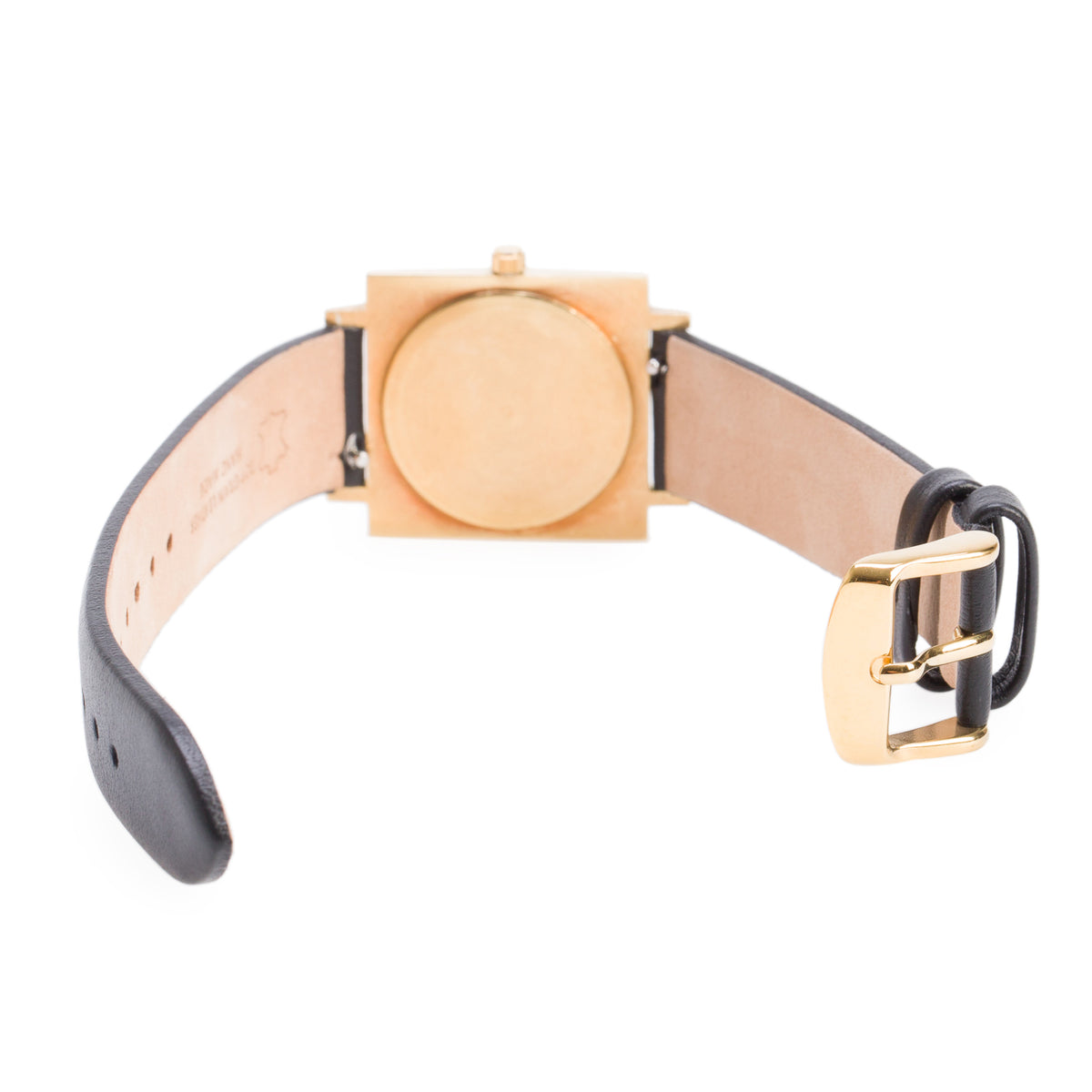 Girard Perregaux Vintage 18k Yellow Gold 28 MM Square Manual Watch Gold Dial