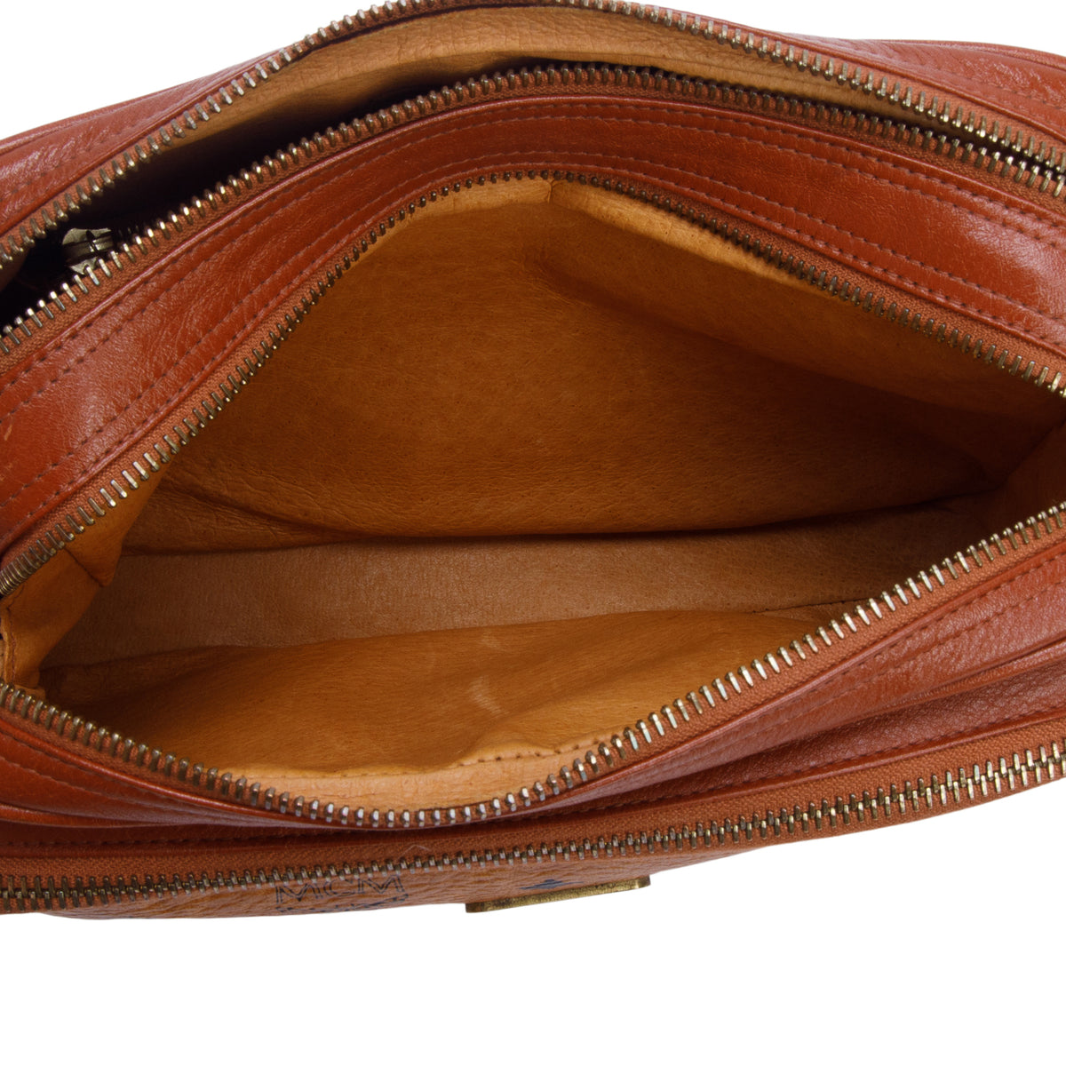 MCM Vintage Cognac Visetos Crossbody Bag
