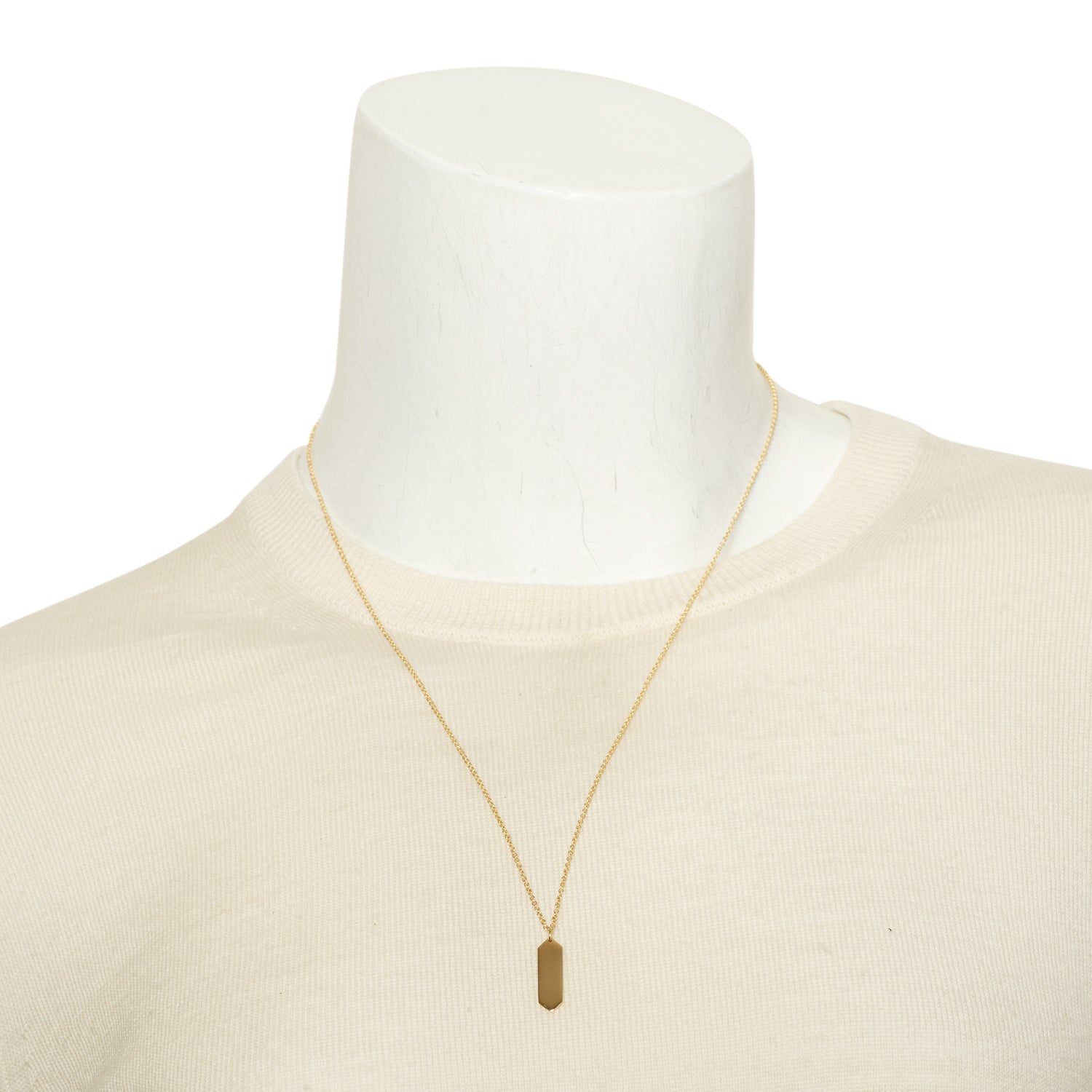 Birks 18k Yellow Gold Bee Chic Hexagon Pendant Necklace