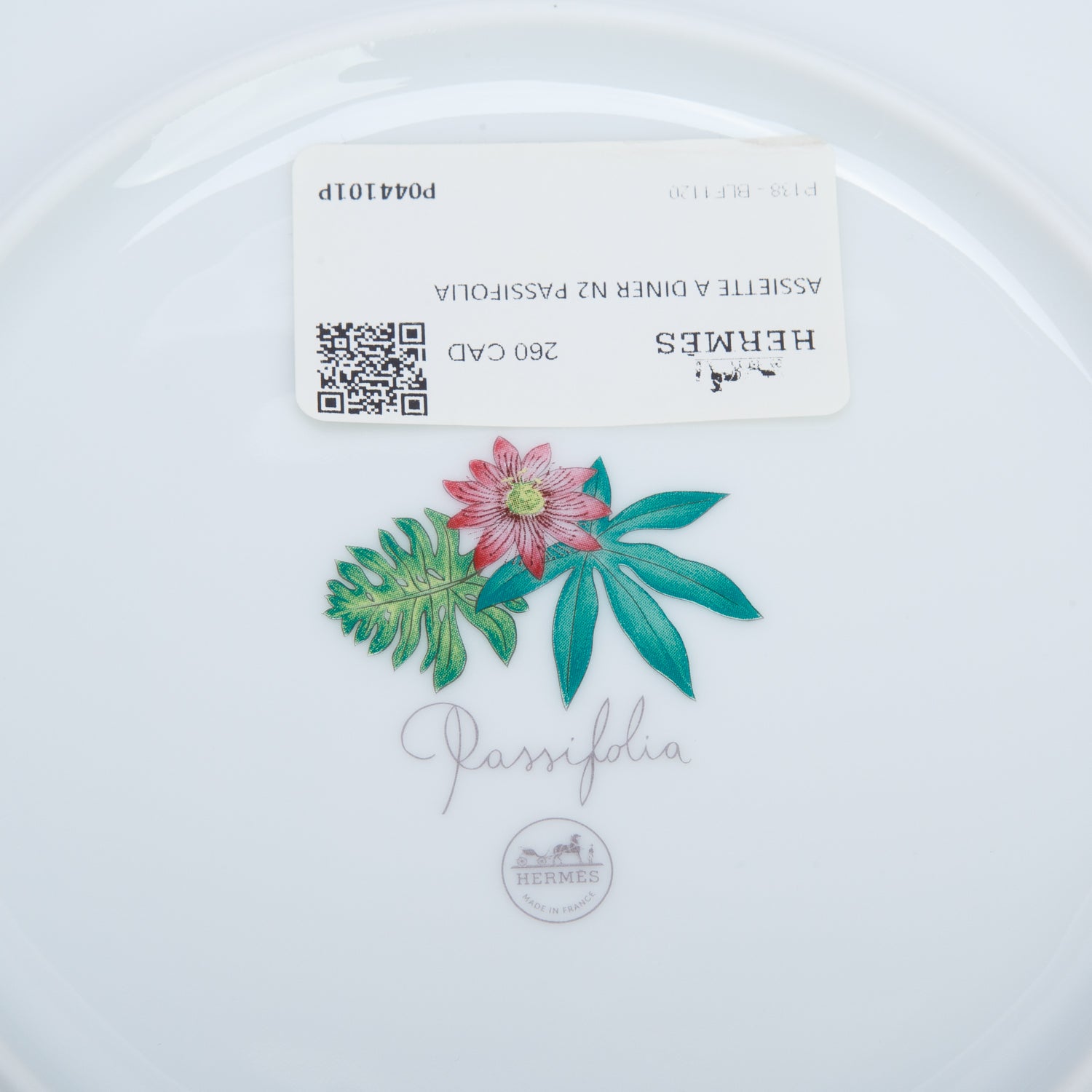 Hermes Passifolia Porcelaine Dinner Plate N2 w/ Box