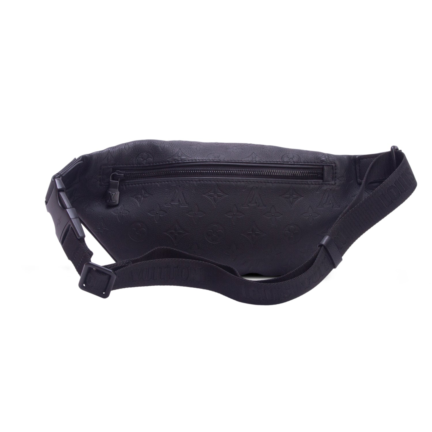Louis Vuitton Black Calfskin Monogram Shadow Discovery Bumbag PM w/ Box