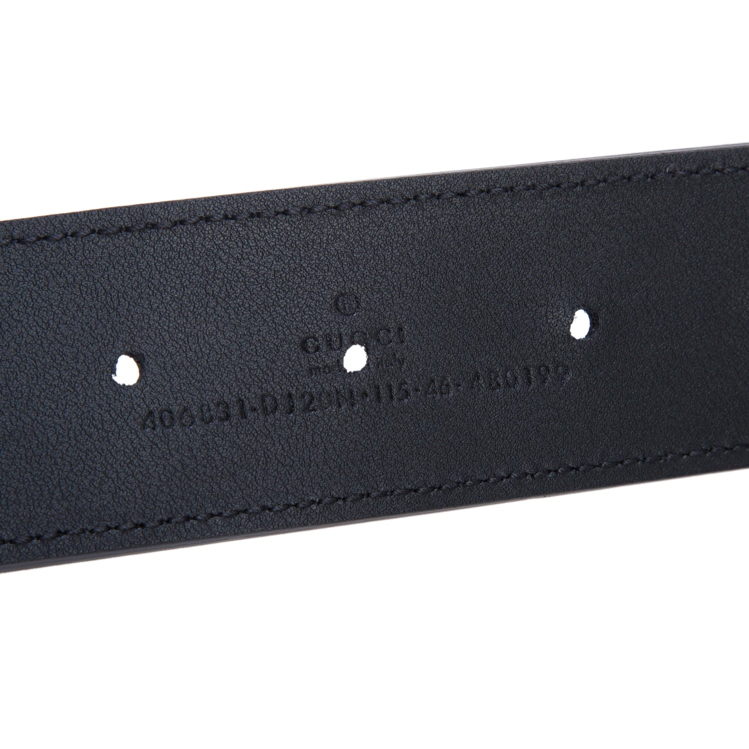 Gucci Black GG Marmont Wide Leather Belt, 115 46