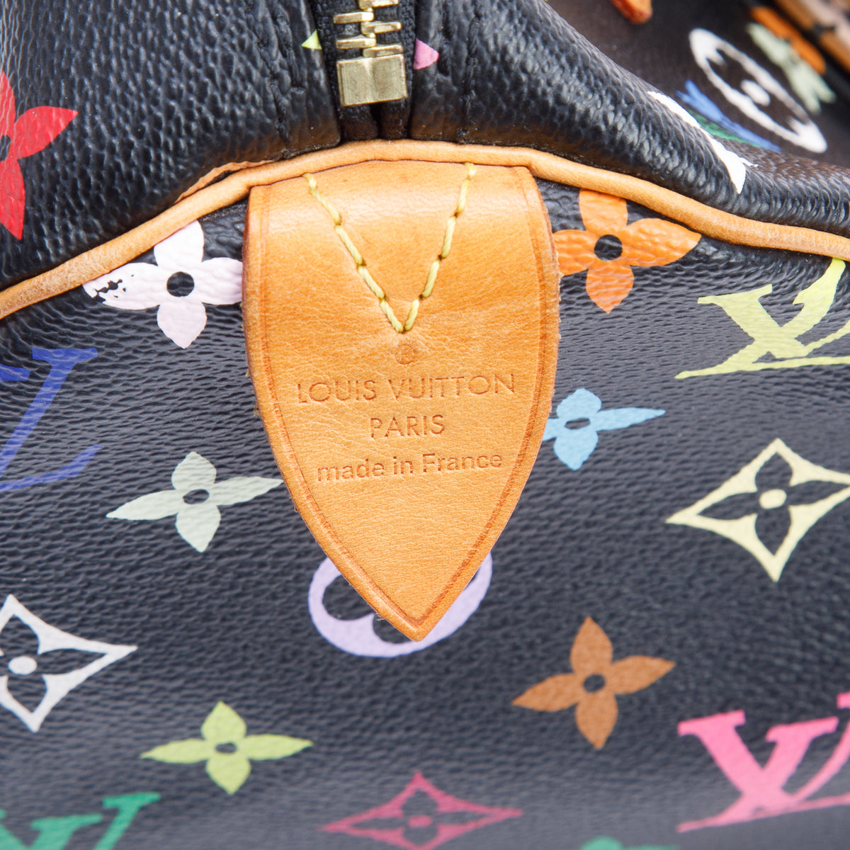 Louis Vuitton Black Monogram Multicolor Speedy 30
