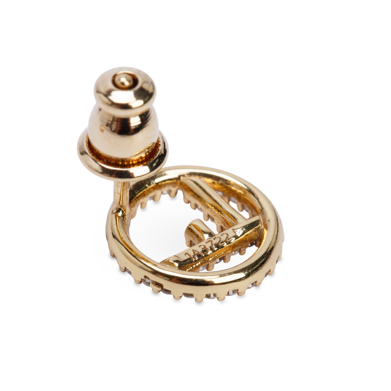 Fendi Gold-Tone Metal Crystal F is Fendi Earrings