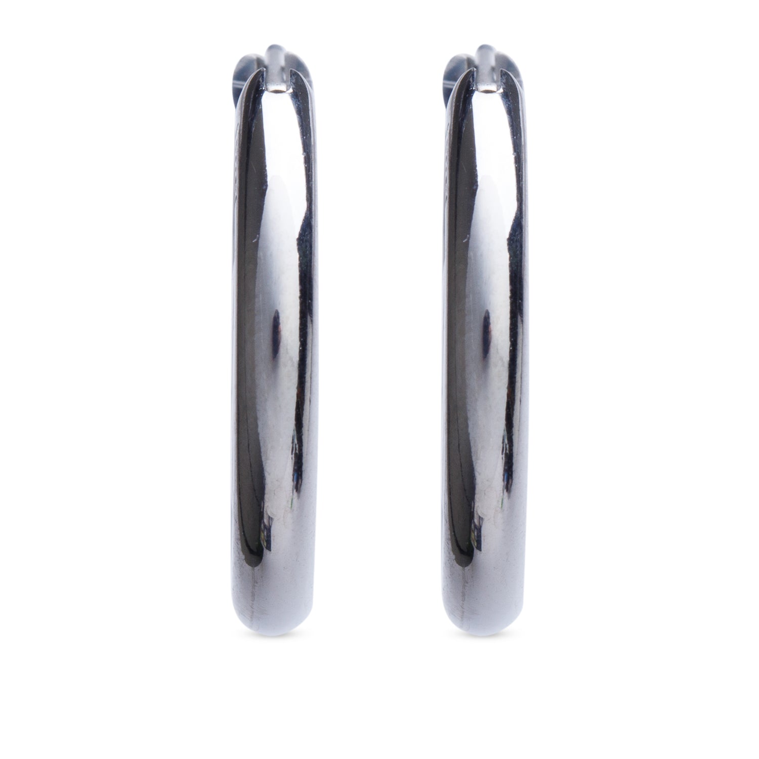 Fendi Palladium-Plated Metal F is Fendi Hoop Earrings