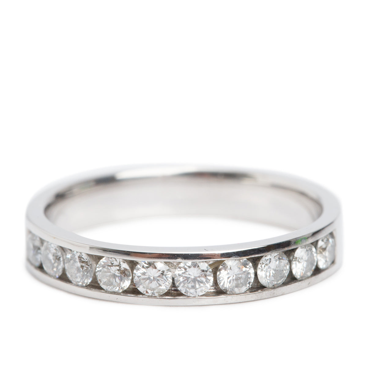 14k White Gold 0.50 tcw. Diamond Band Ring, Size 6.5