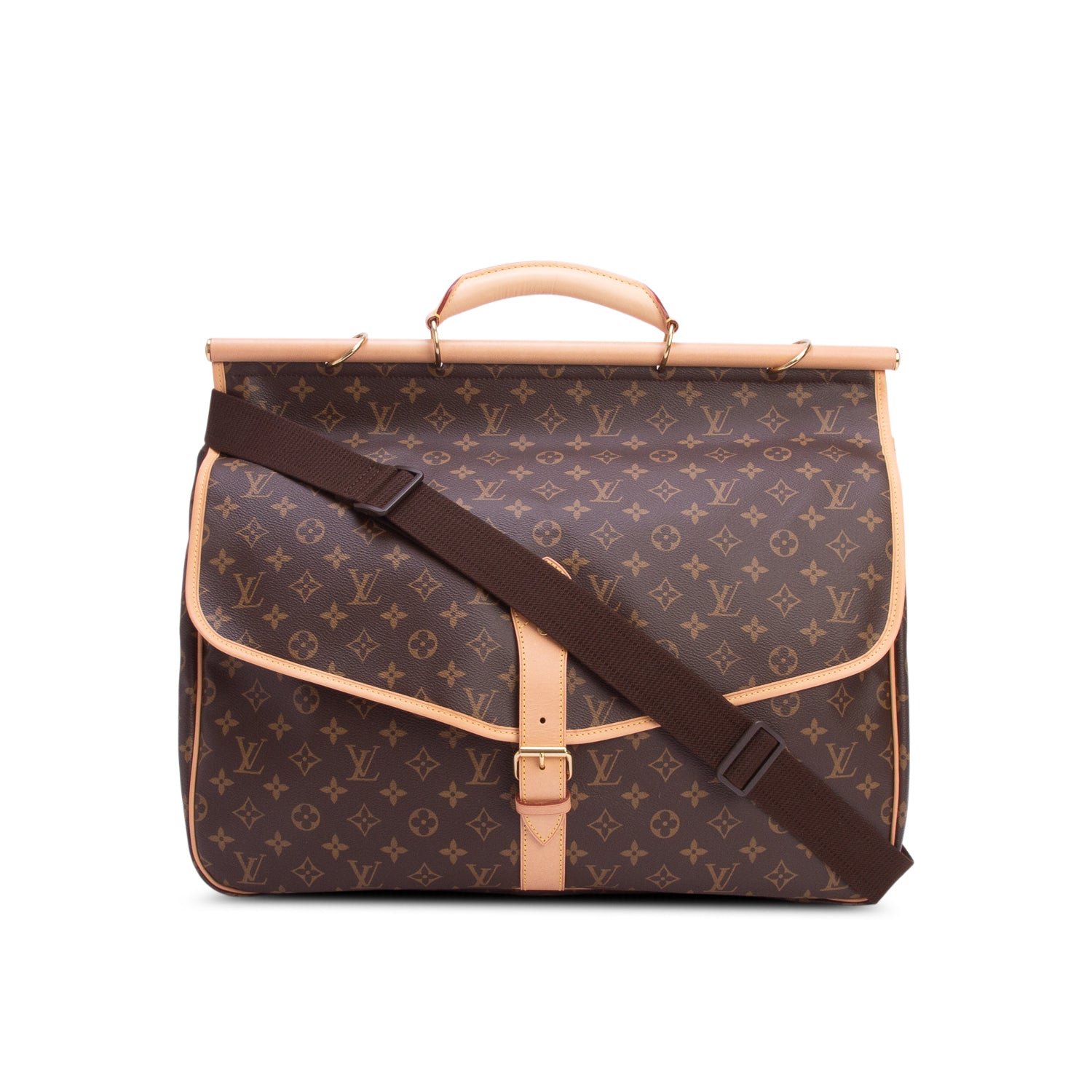 Louis Vuitton 2021 Monogram Hunting Bag w/ Strap & Receipt