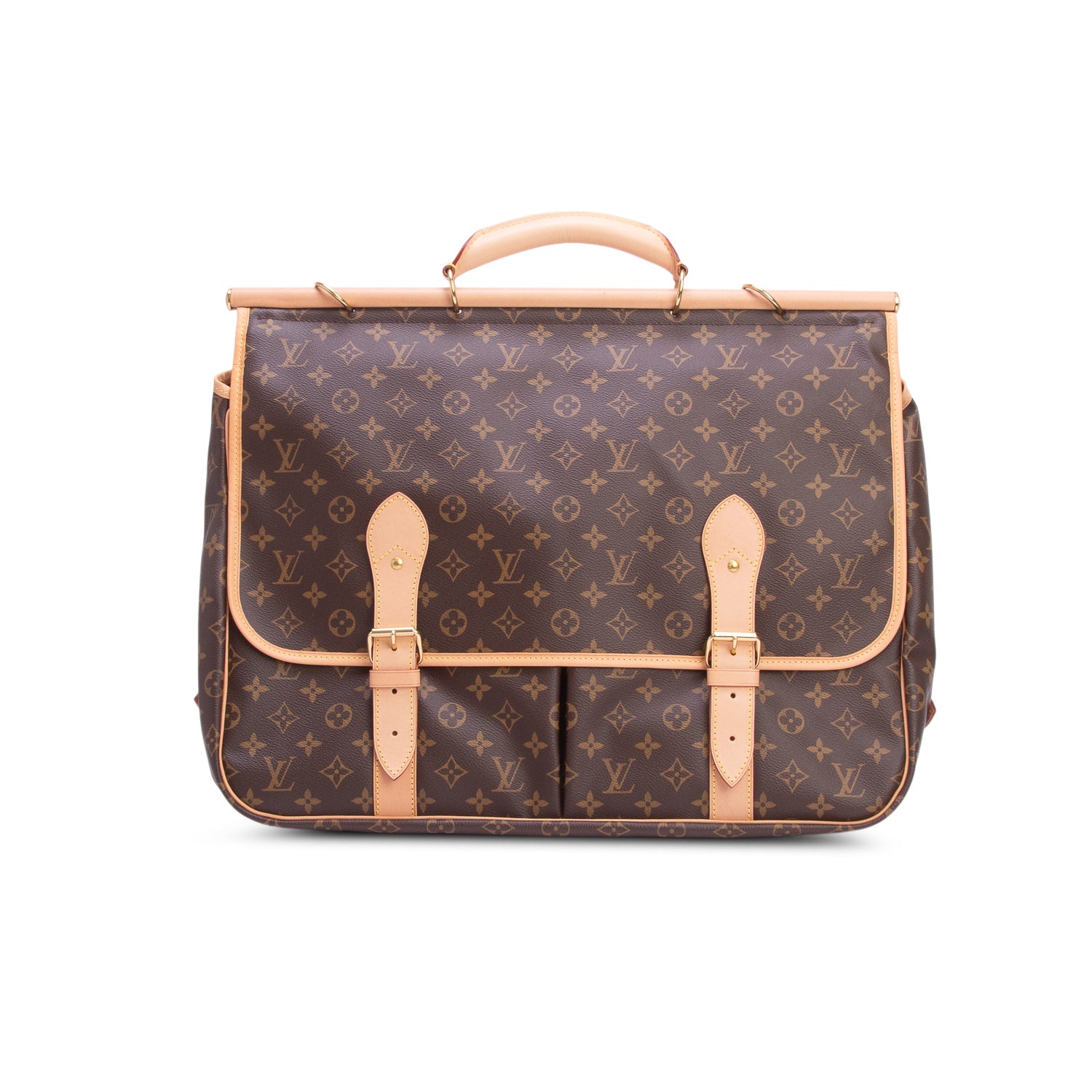 Louis Vuitton 2021 Monogram Hunting Bag w/ Strap & Receipt