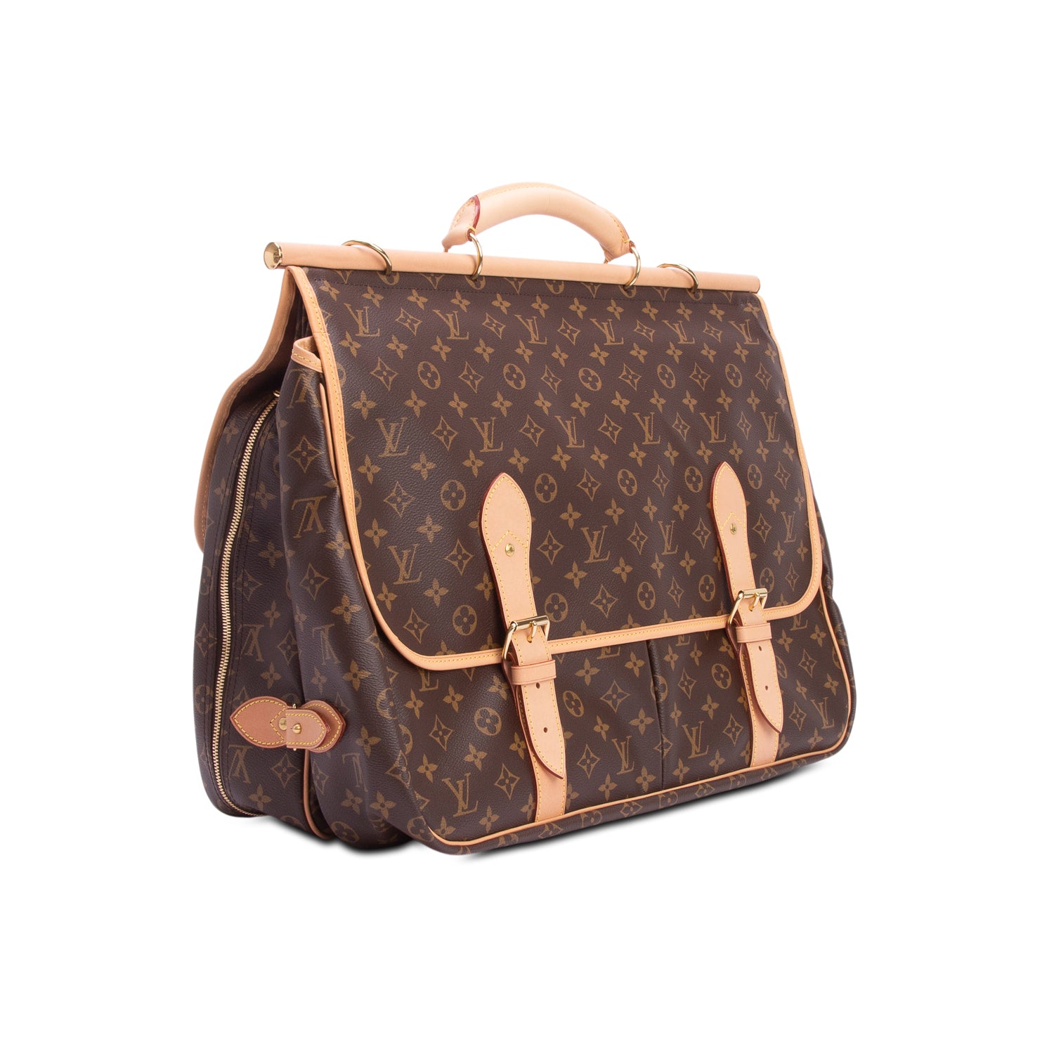 Louis Vuitton 2021 Monogram Hunting Bag w/ Strap & Receipt