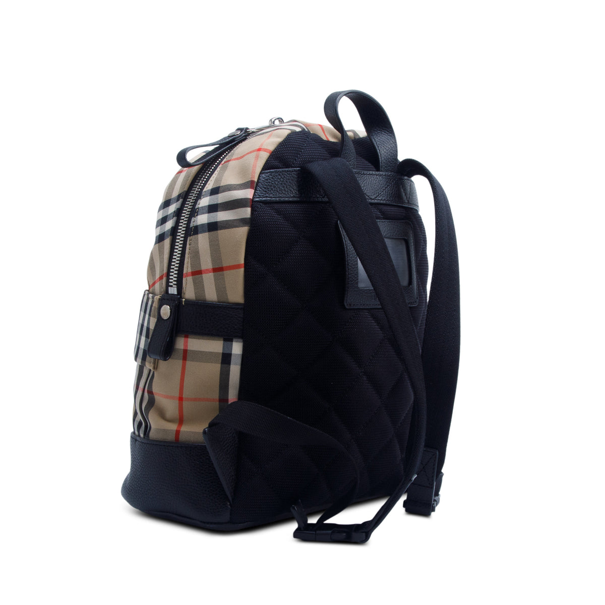 Burberry Beige Check Canvas Small Nico Backpack