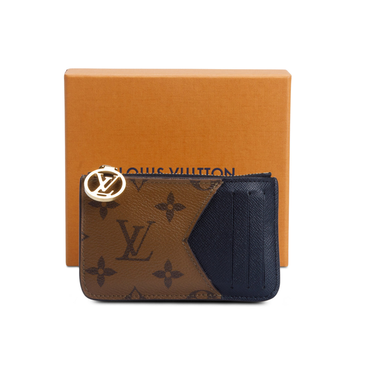 Louis Vuitton 2023 Monogram Reverse Romy Card Holder w/ Box & Receipt