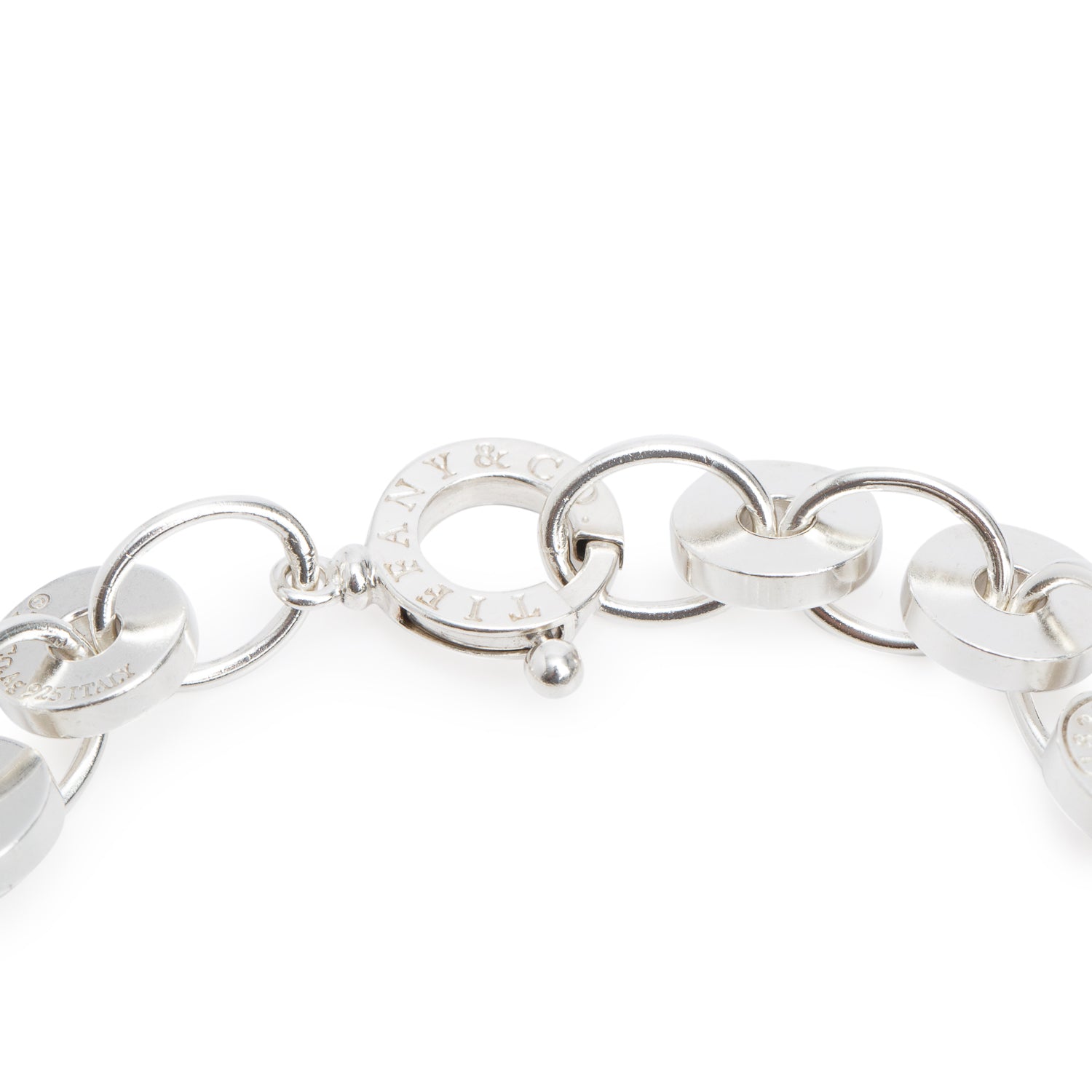Tiffany & Co. Sterling Silver 1837 Circle Link Bracelet