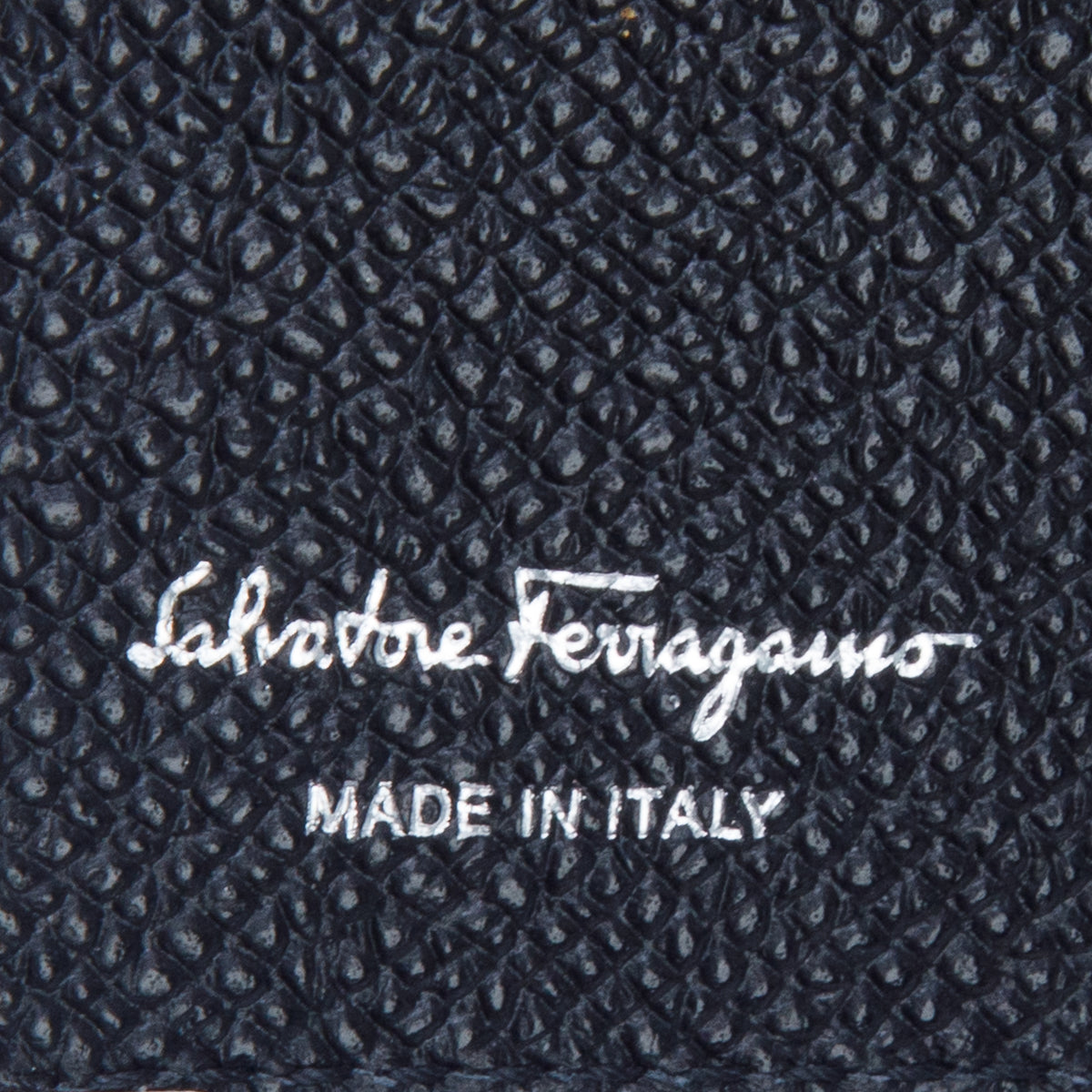 Ferragamo Black Leather Bifold Wallet