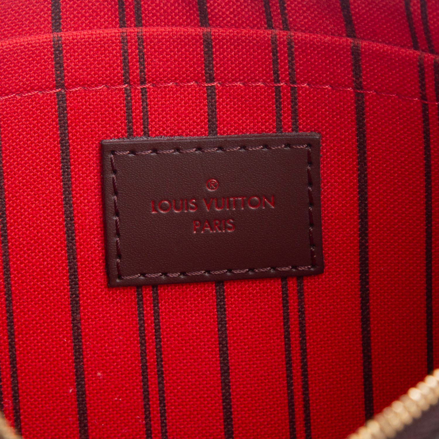 Louis Vuitton Damier Ebene Neverfull Pochette