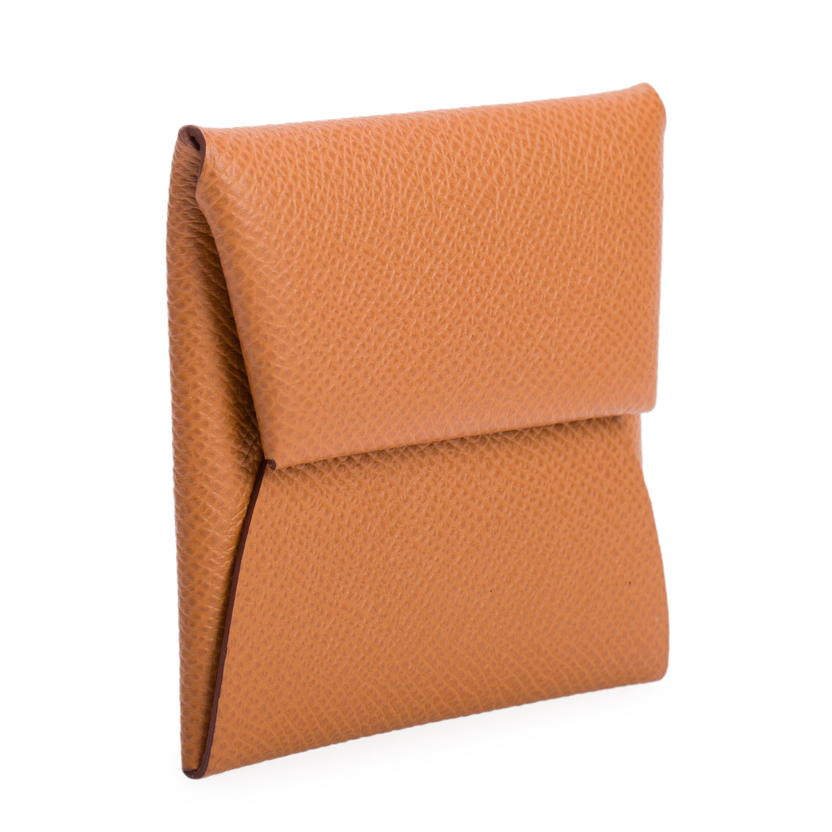 Hermes 2022 Gold Epsom Calfskin Bastia Coin Pouch w/ Box
